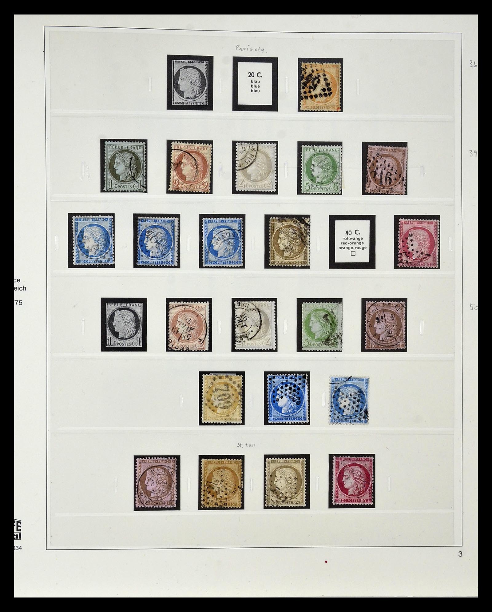 35025 003 - Postzegelverzameling 35025 Frankrijk 1849-2007.