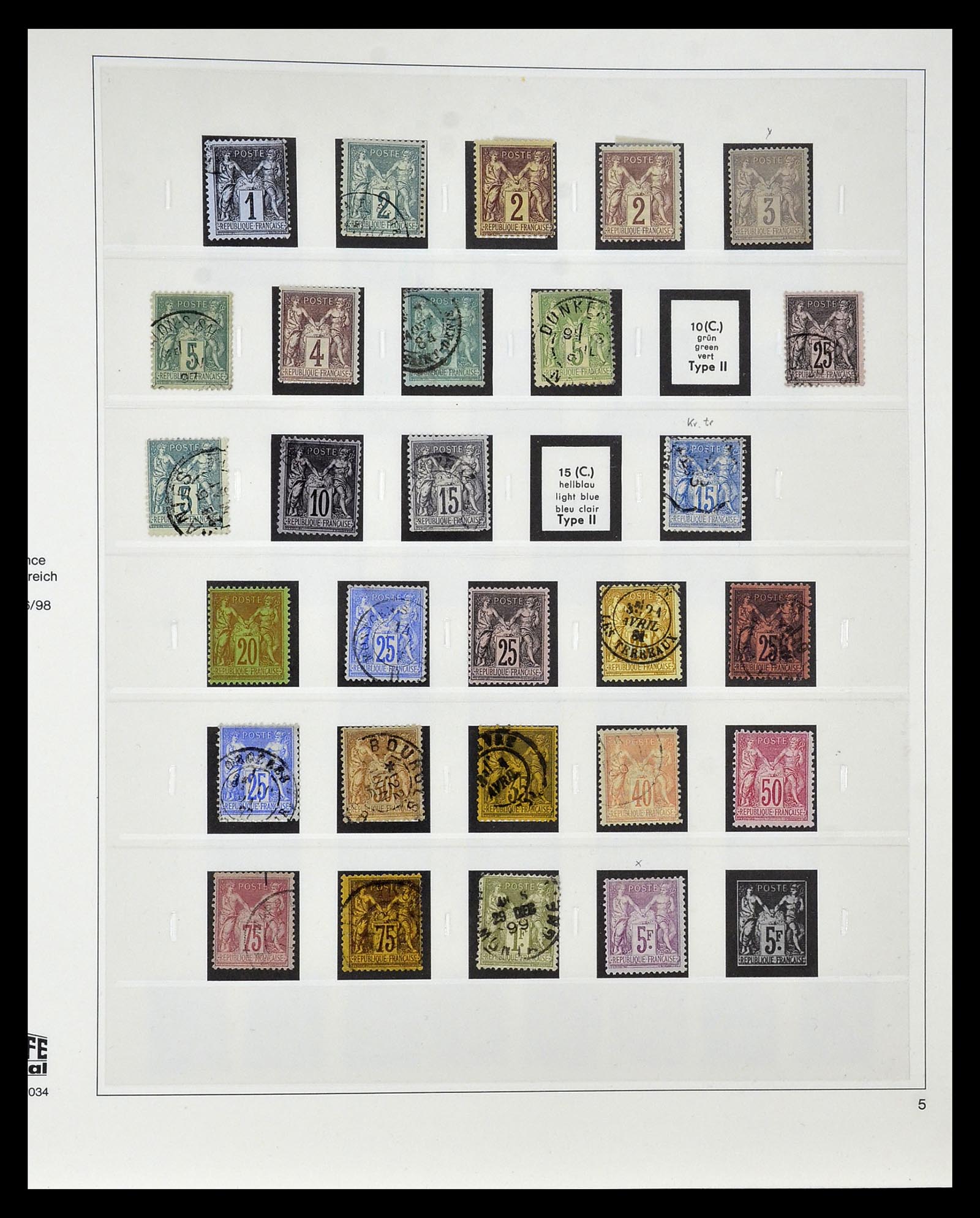 35025 005 - Postzegelverzameling 35025 Frankrijk 1849-2007.