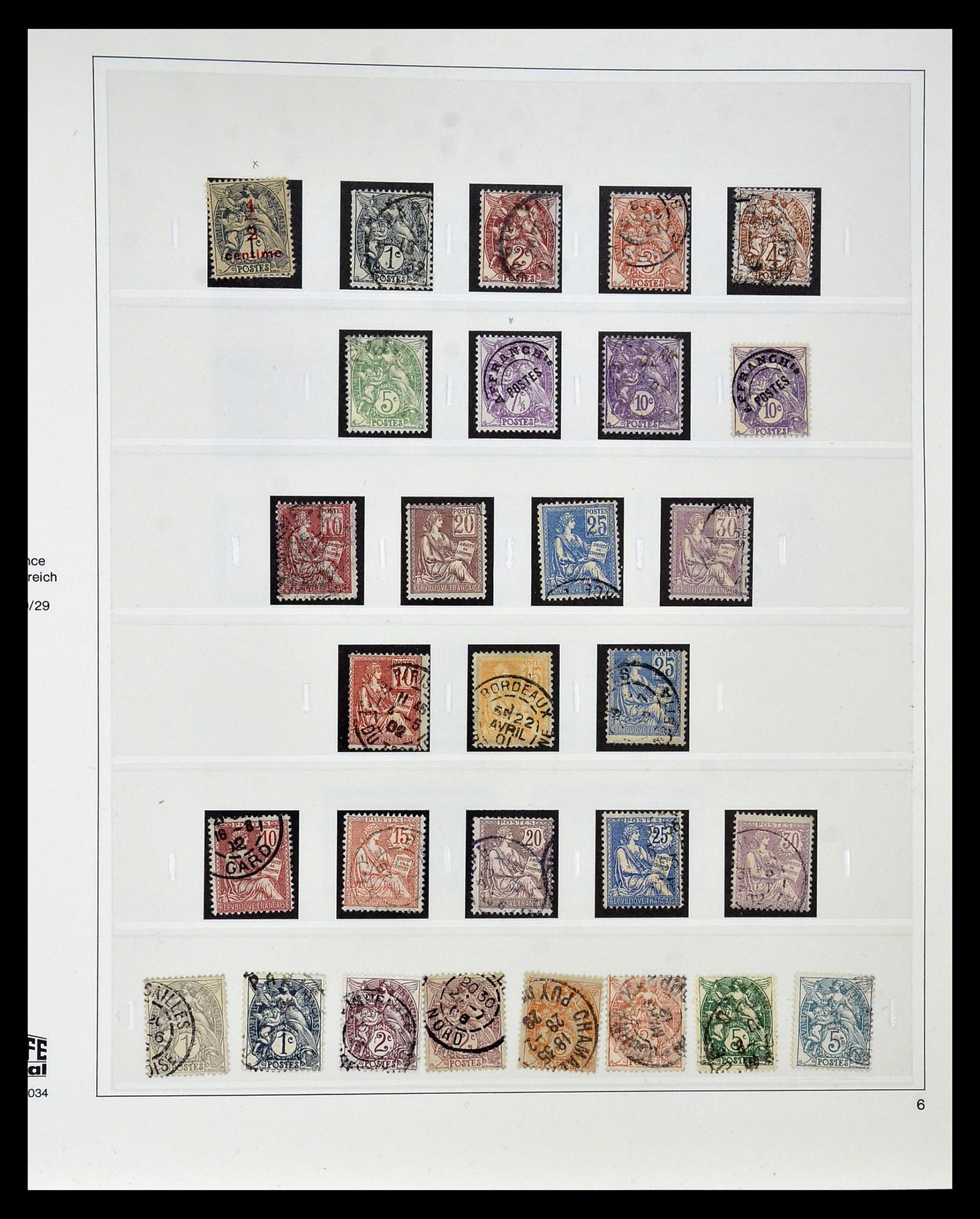 35025 006 - Postzegelverzameling 35025 Frankrijk 1849-2007.