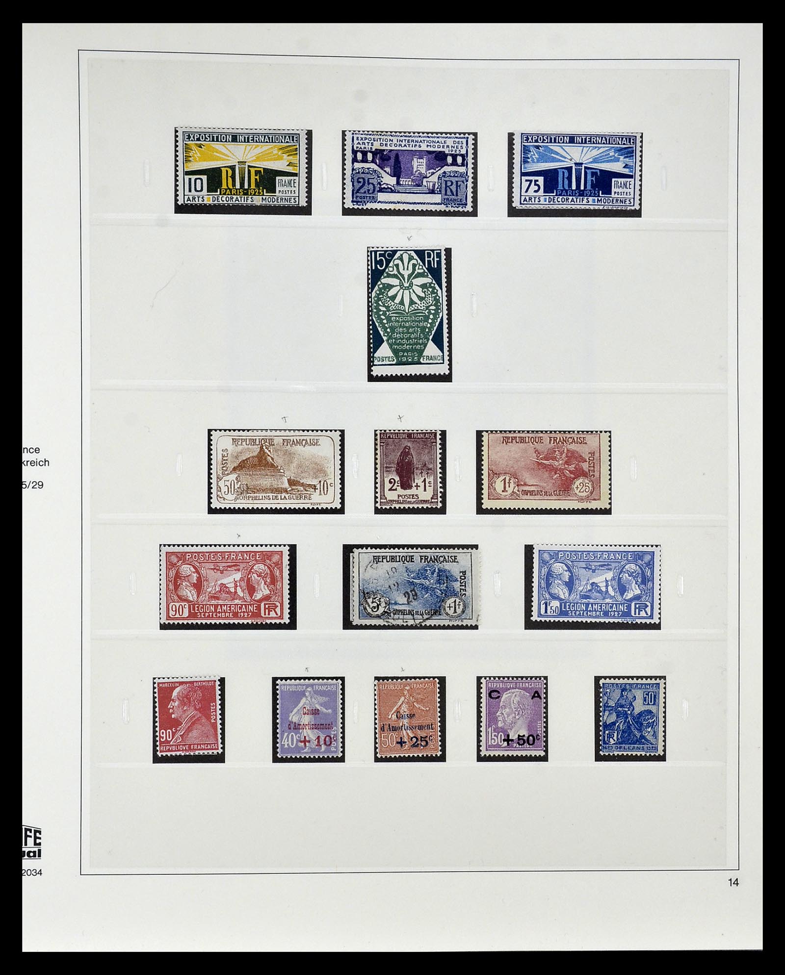 35025 013 - Postzegelverzameling 35025 Frankrijk 1849-2007.