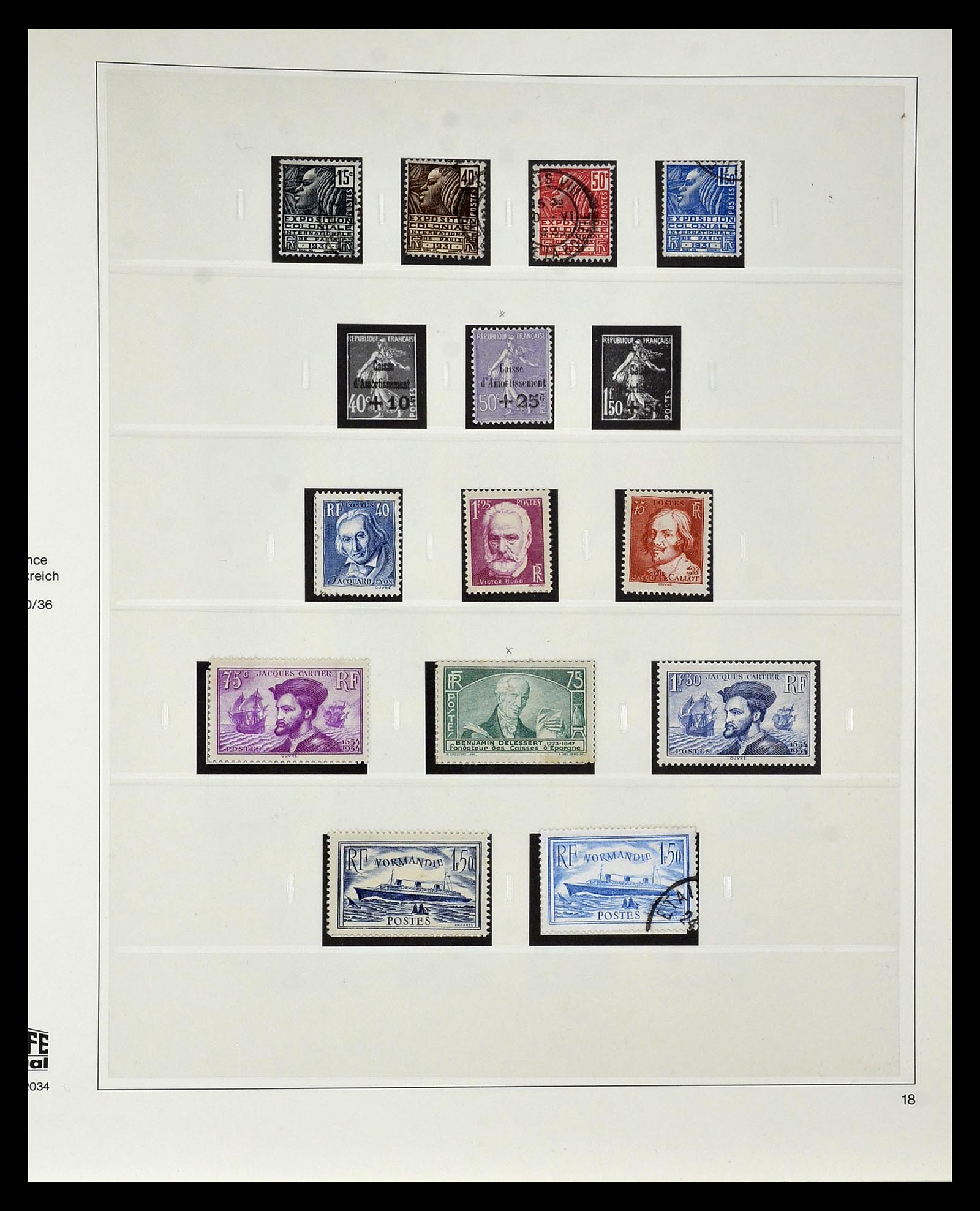 35025 016 - Postzegelverzameling 35025 Frankrijk 1849-2007.