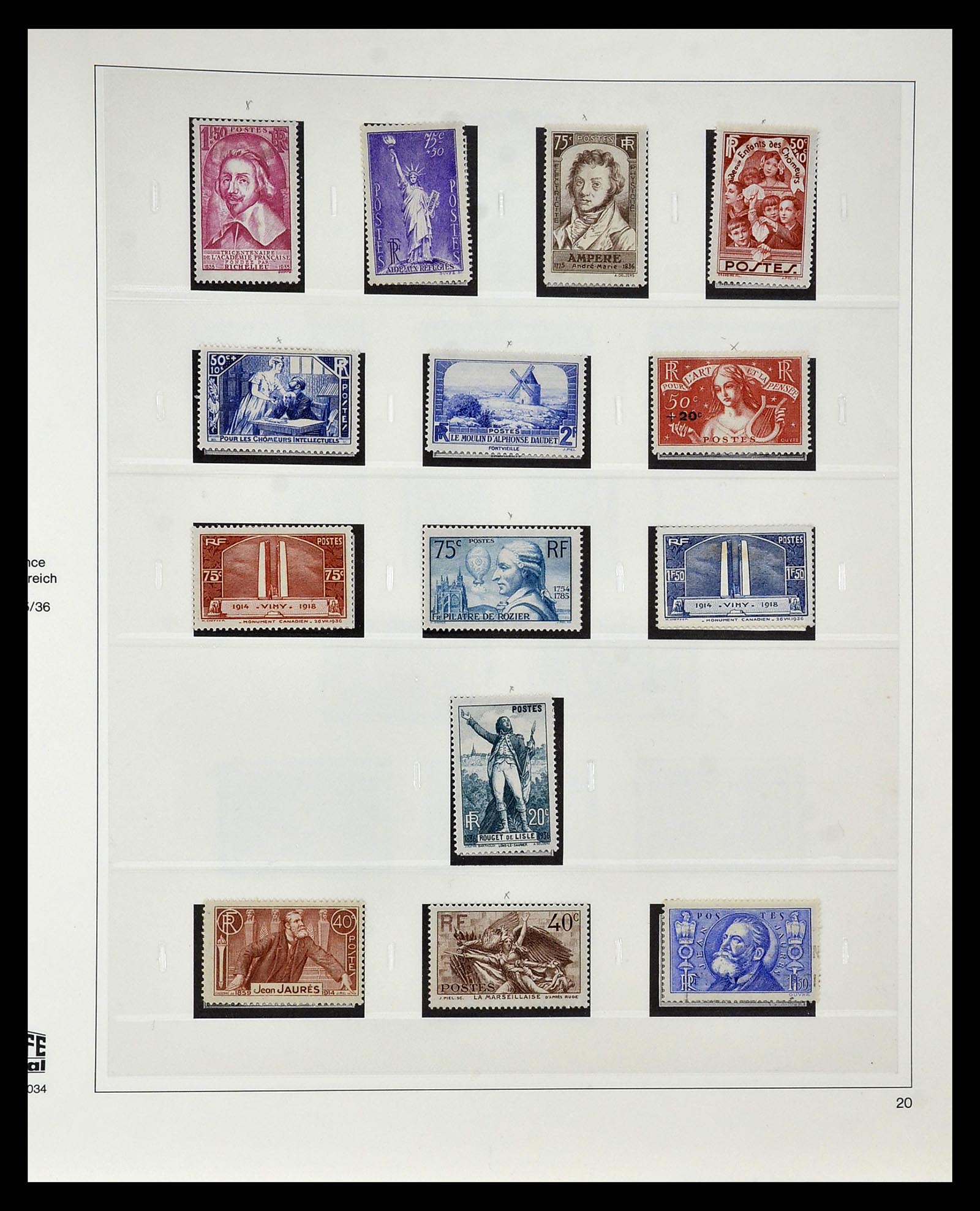 35025 018 - Postzegelverzameling 35025 Frankrijk 1849-2007.