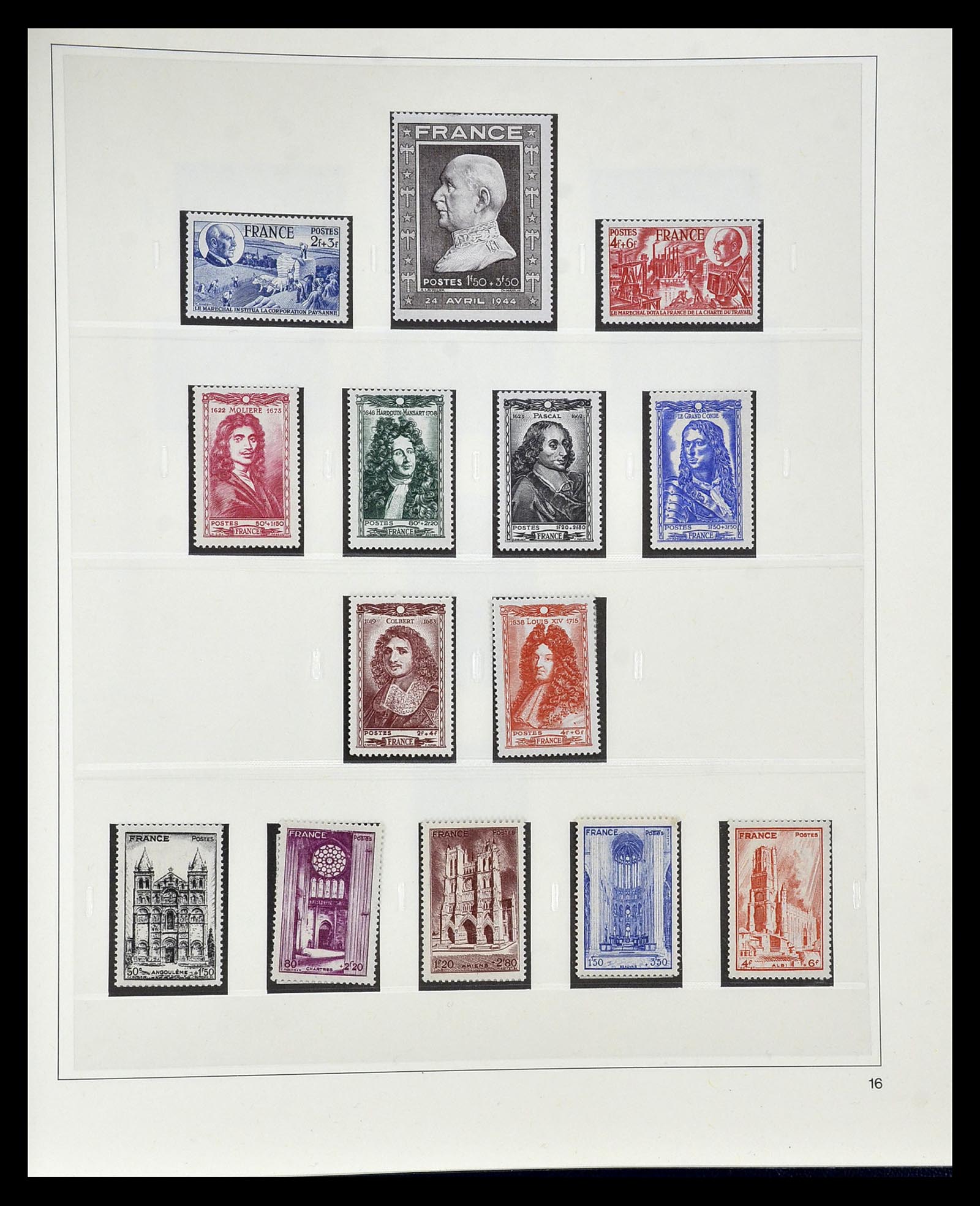 35025 044 - Postzegelverzameling 35025 Frankrijk 1849-2007.