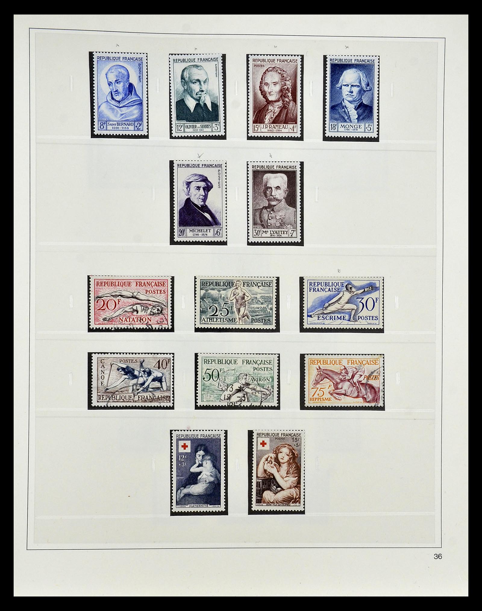 35025 062 - Postzegelverzameling 35025 Frankrijk 1849-2007.