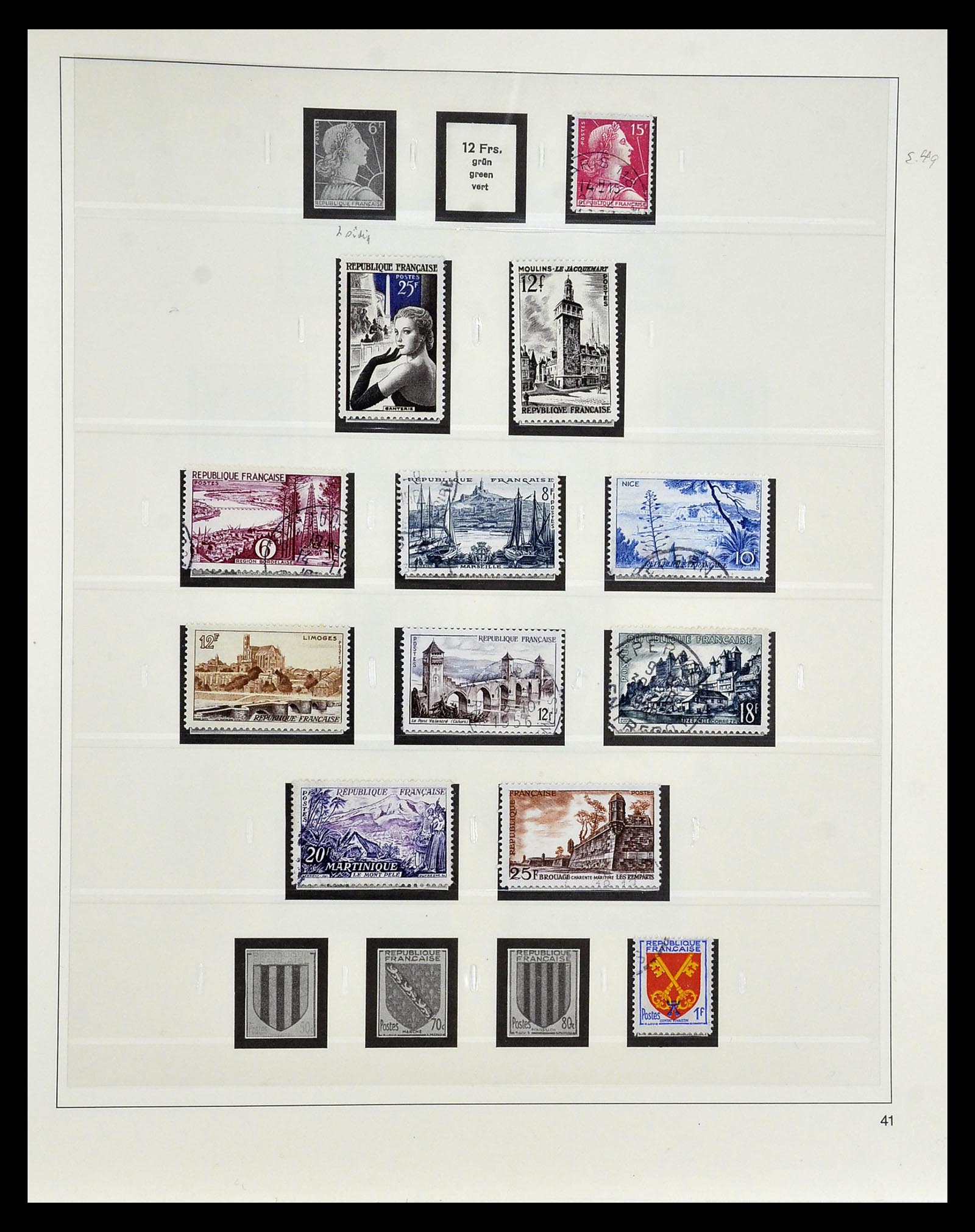 35025 067 - Postzegelverzameling 35025 Frankrijk 1849-2007.