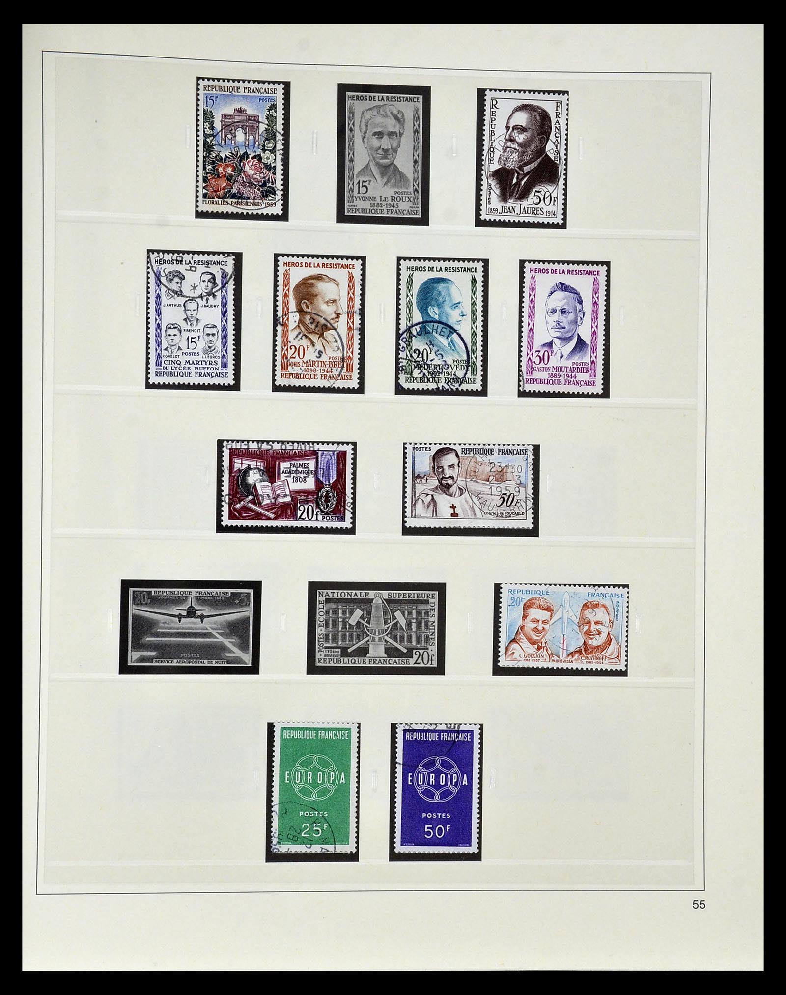 35025 081 - Postzegelverzameling 35025 Frankrijk 1849-2007.