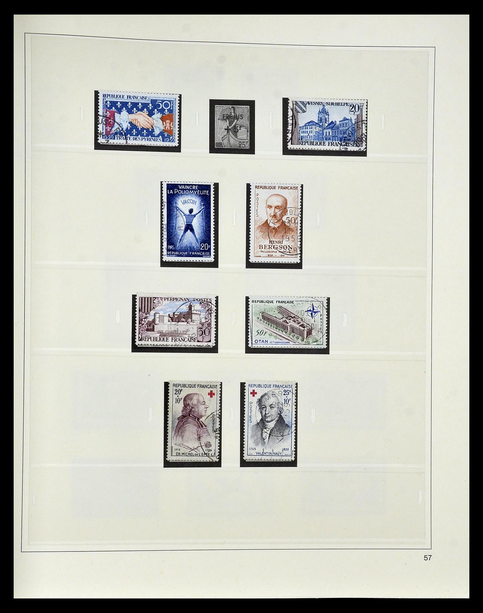 35025 083 - Postzegelverzameling 35025 Frankrijk 1849-2007.