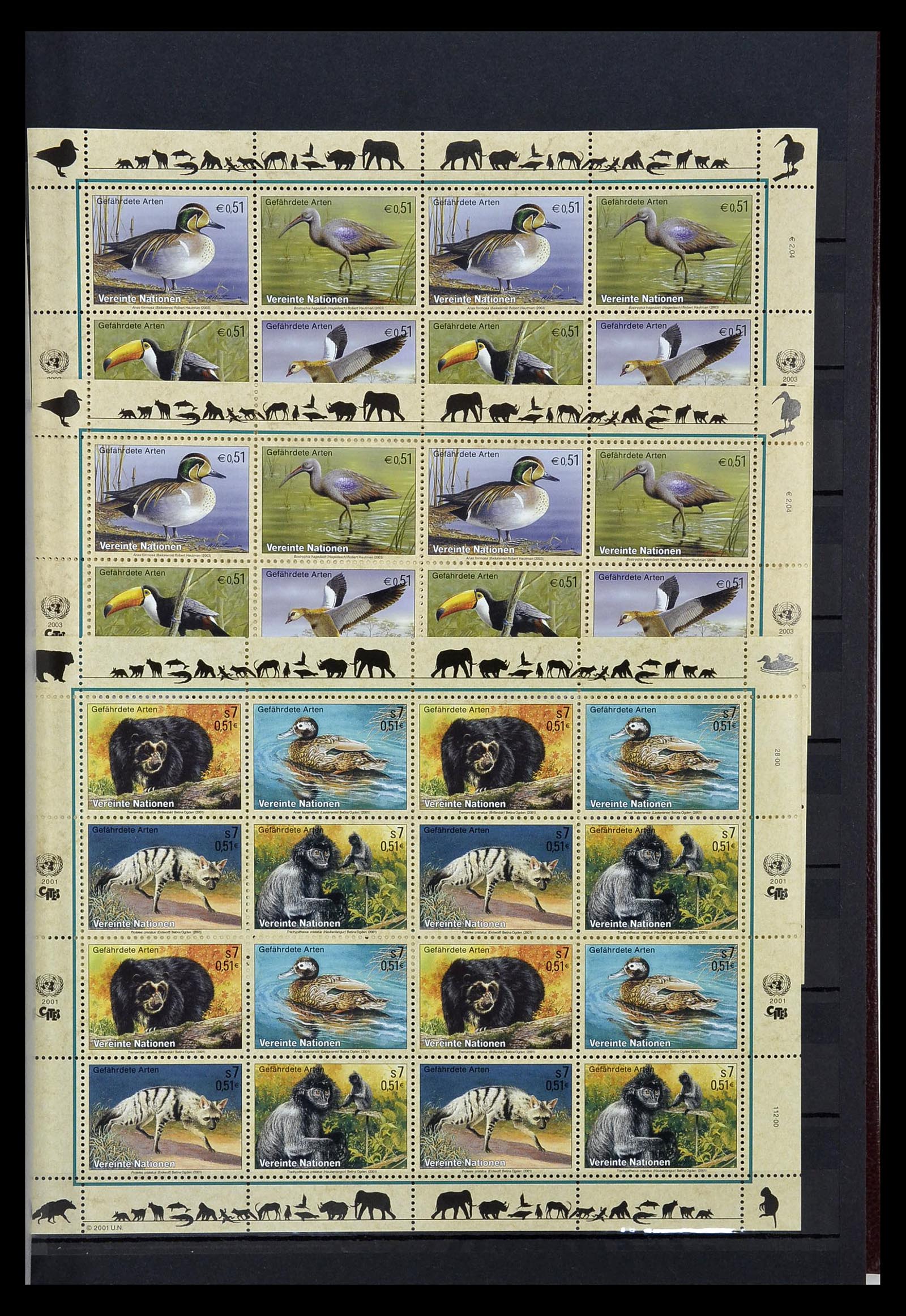 35029 011 - Postzegelverzameling 35029 Verenigde Naties Wenen 2001-2015!