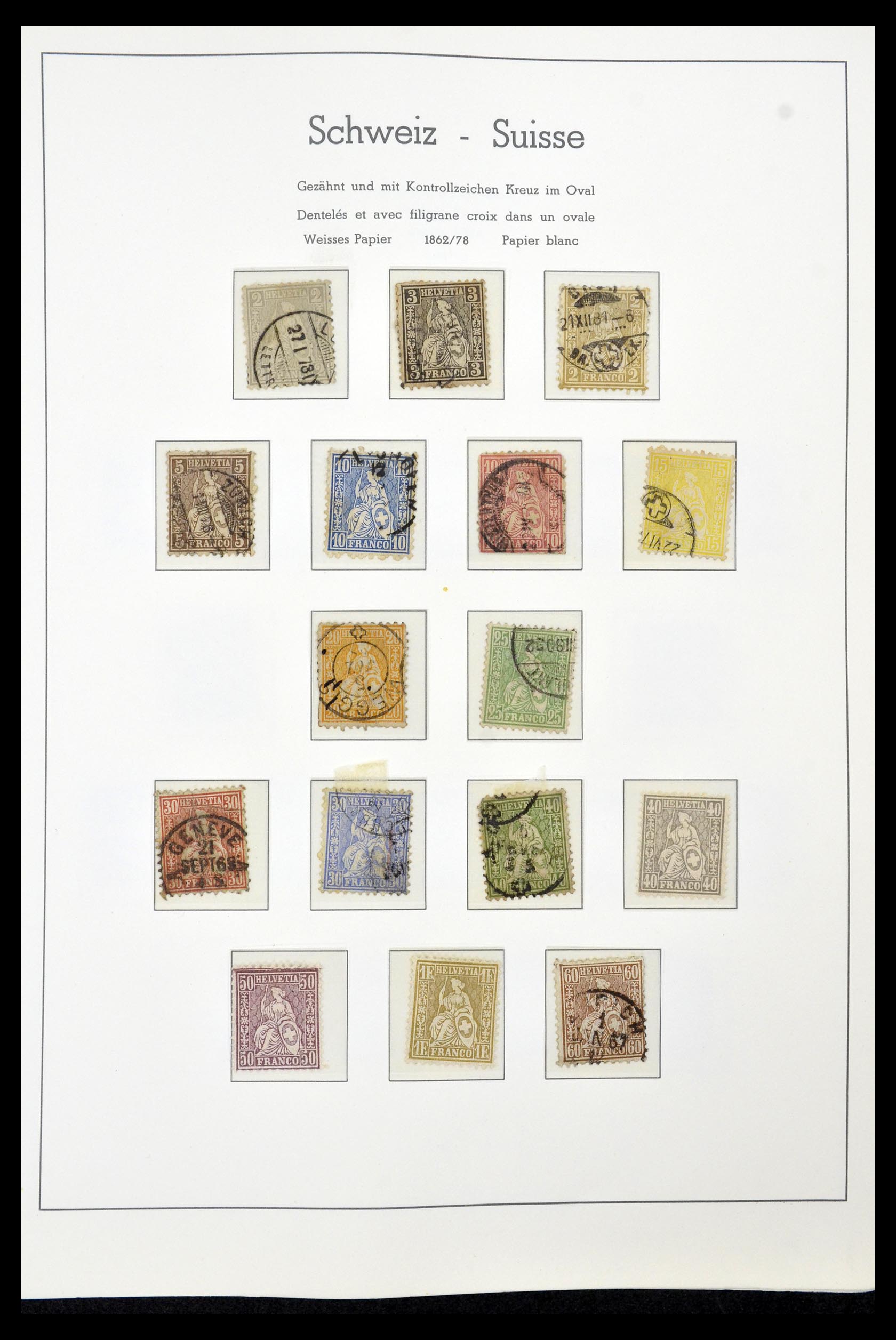 35030 004 - Postzegelverzameling 35030 Zwitserland 1850-1997.