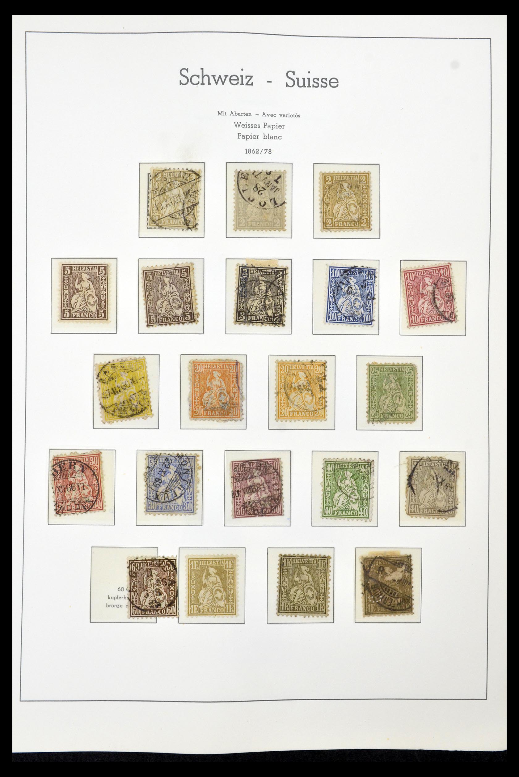 35030 005 - Postzegelverzameling 35030 Zwitserland 1850-1997.