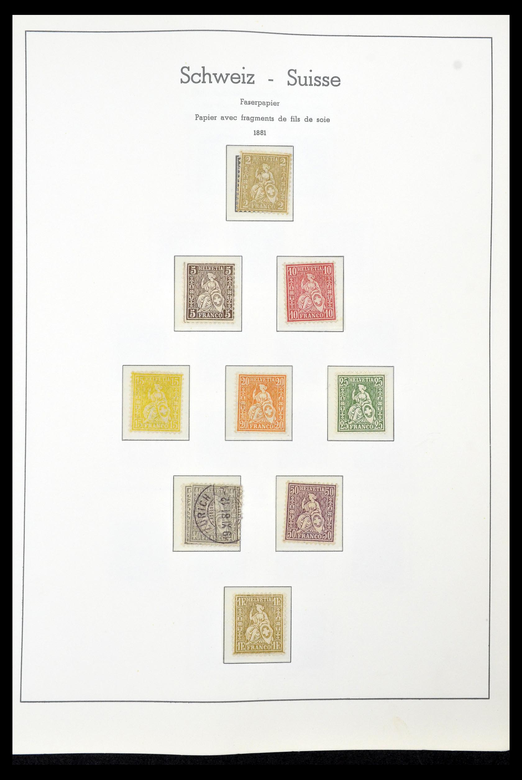 35030 006 - Postzegelverzameling 35030 Zwitserland 1850-1997.