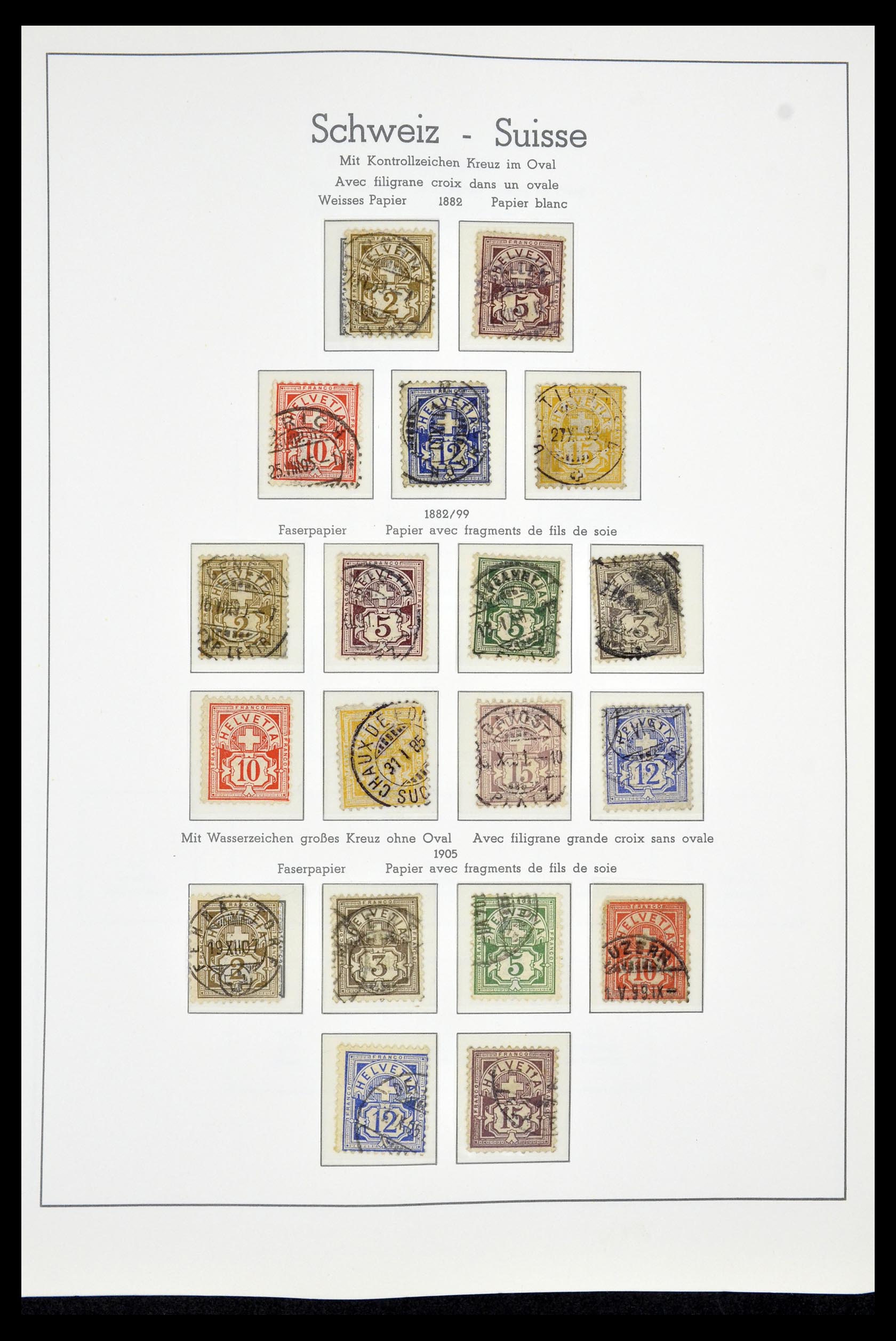 35030 007 - Postzegelverzameling 35030 Zwitserland 1850-1997.