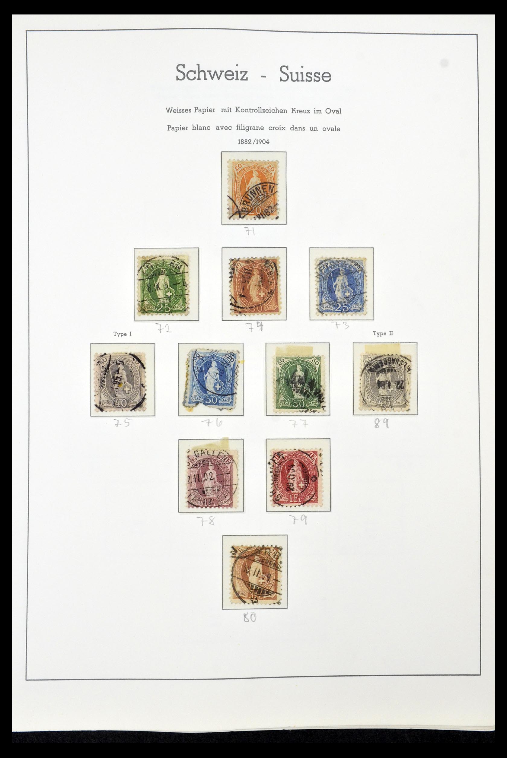 35030 009 - Postzegelverzameling 35030 Zwitserland 1850-1997.