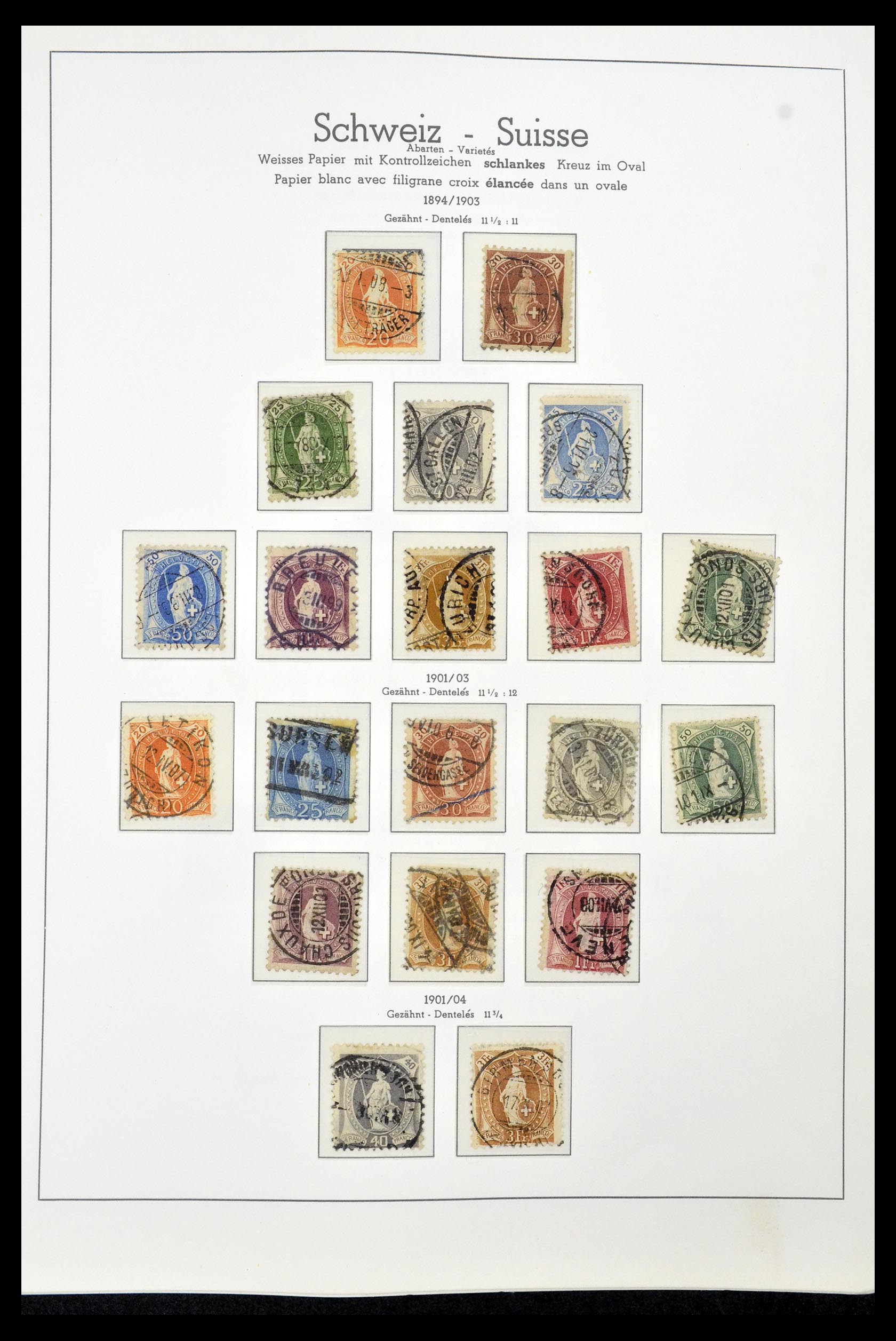 35030 011 - Postzegelverzameling 35030 Zwitserland 1850-1997.