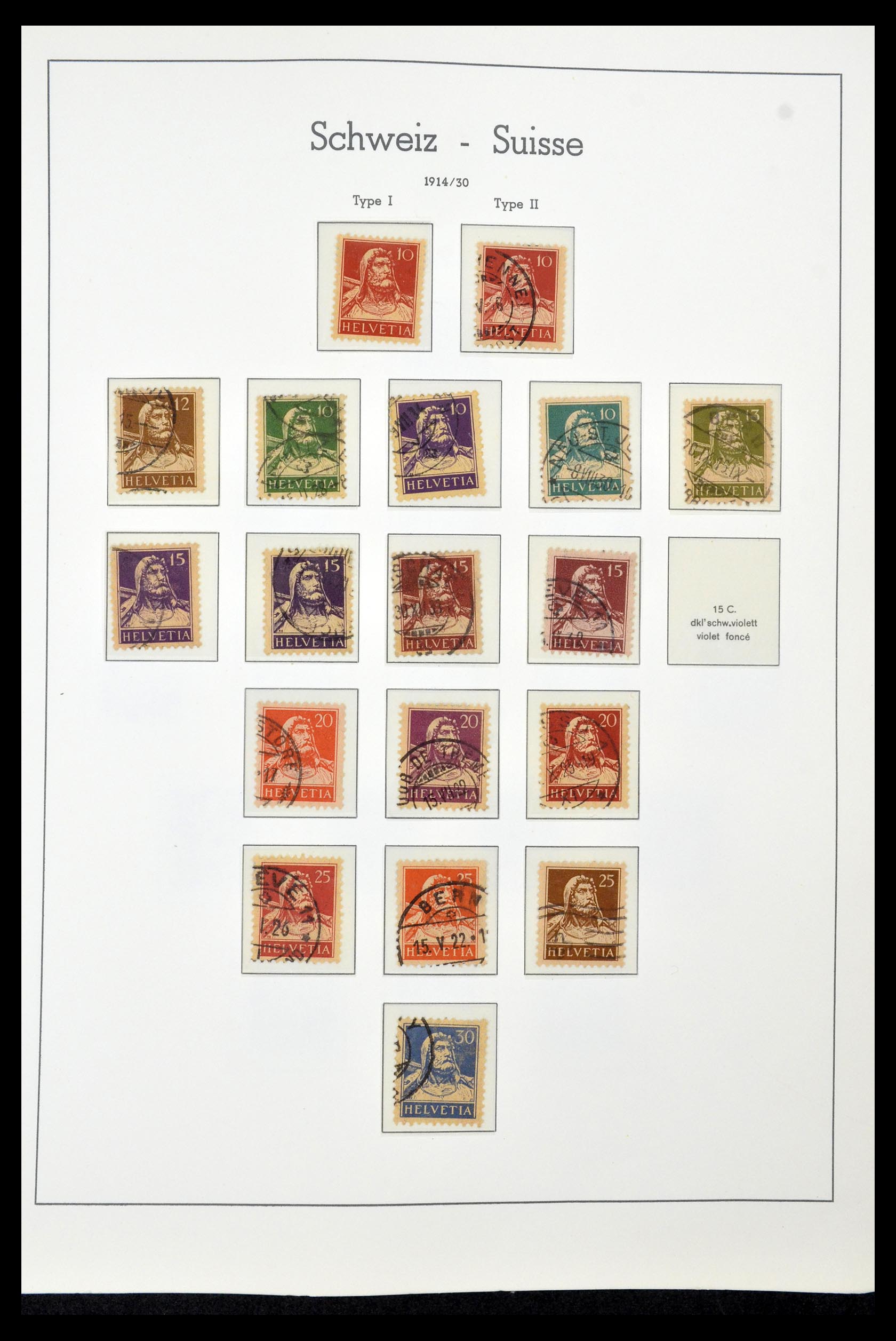 35030 015 - Postzegelverzameling 35030 Zwitserland 1850-1997.