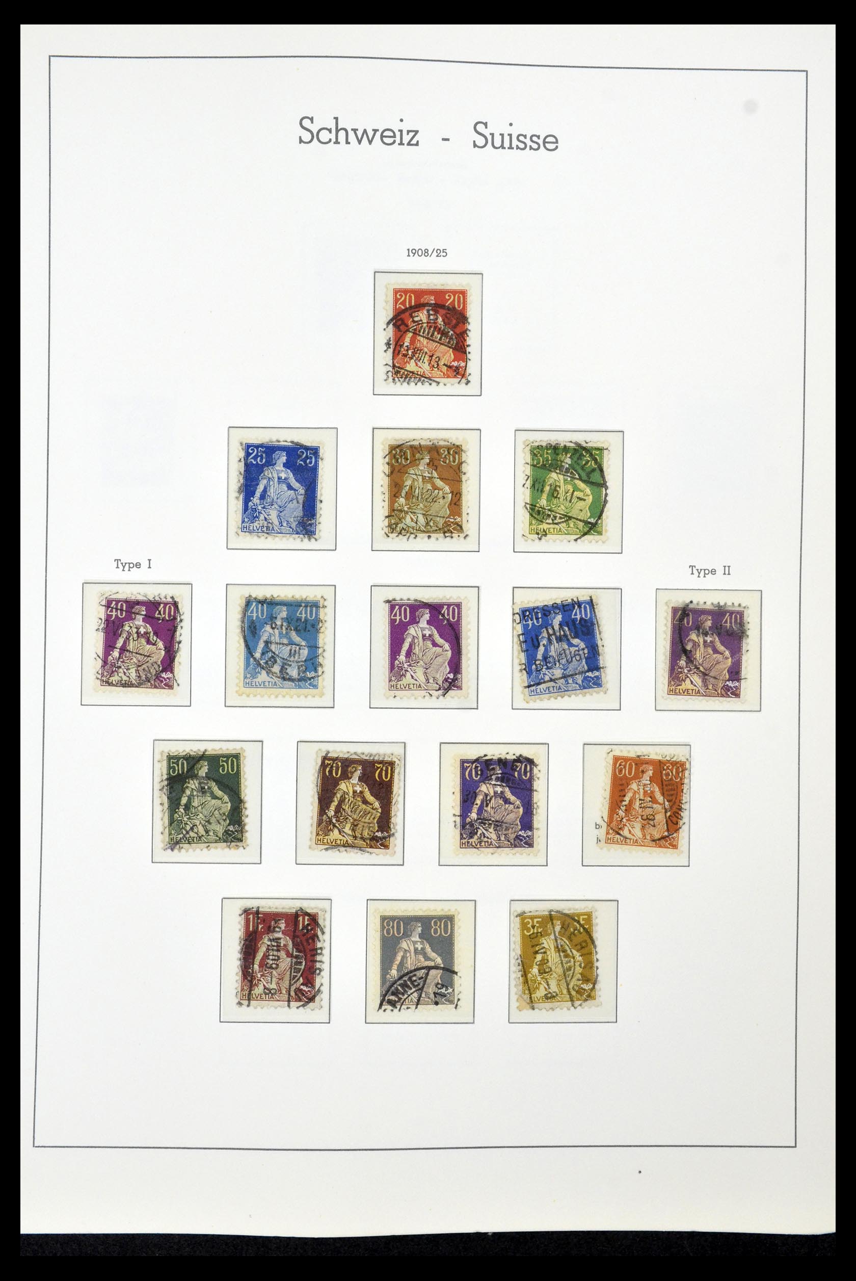 35030 016 - Postzegelverzameling 35030 Zwitserland 1850-1997.
