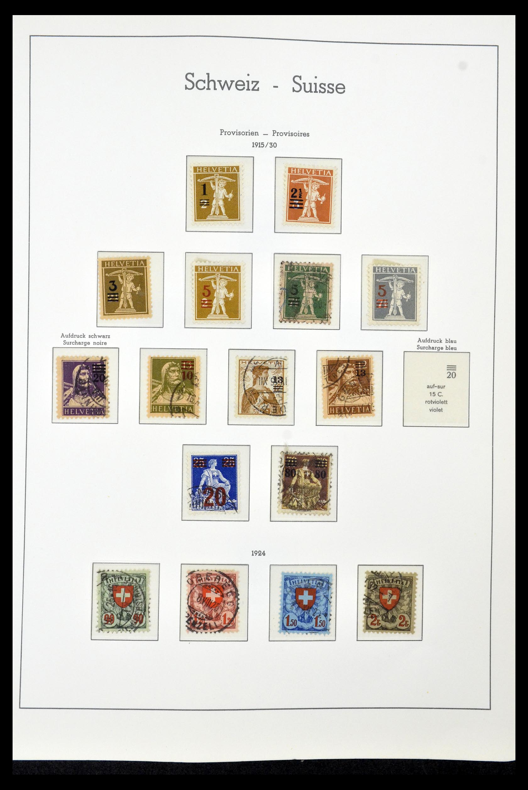 35030 018 - Postzegelverzameling 35030 Zwitserland 1850-1997.