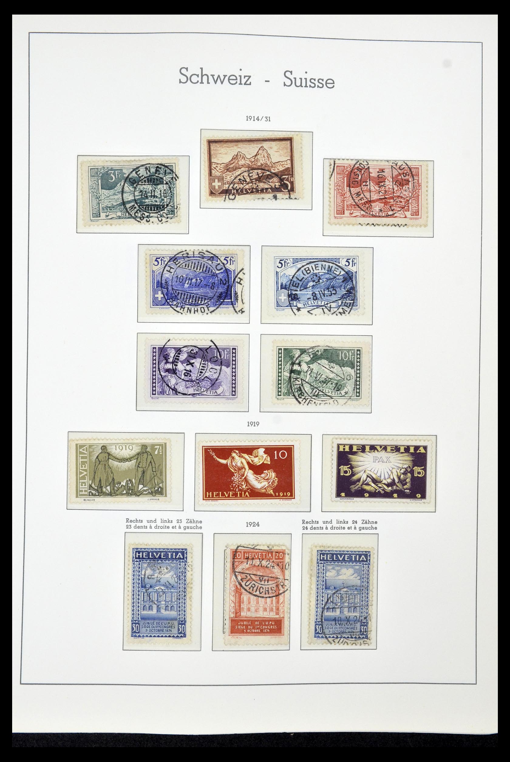 35030 020 - Postzegelverzameling 35030 Zwitserland 1850-1997.