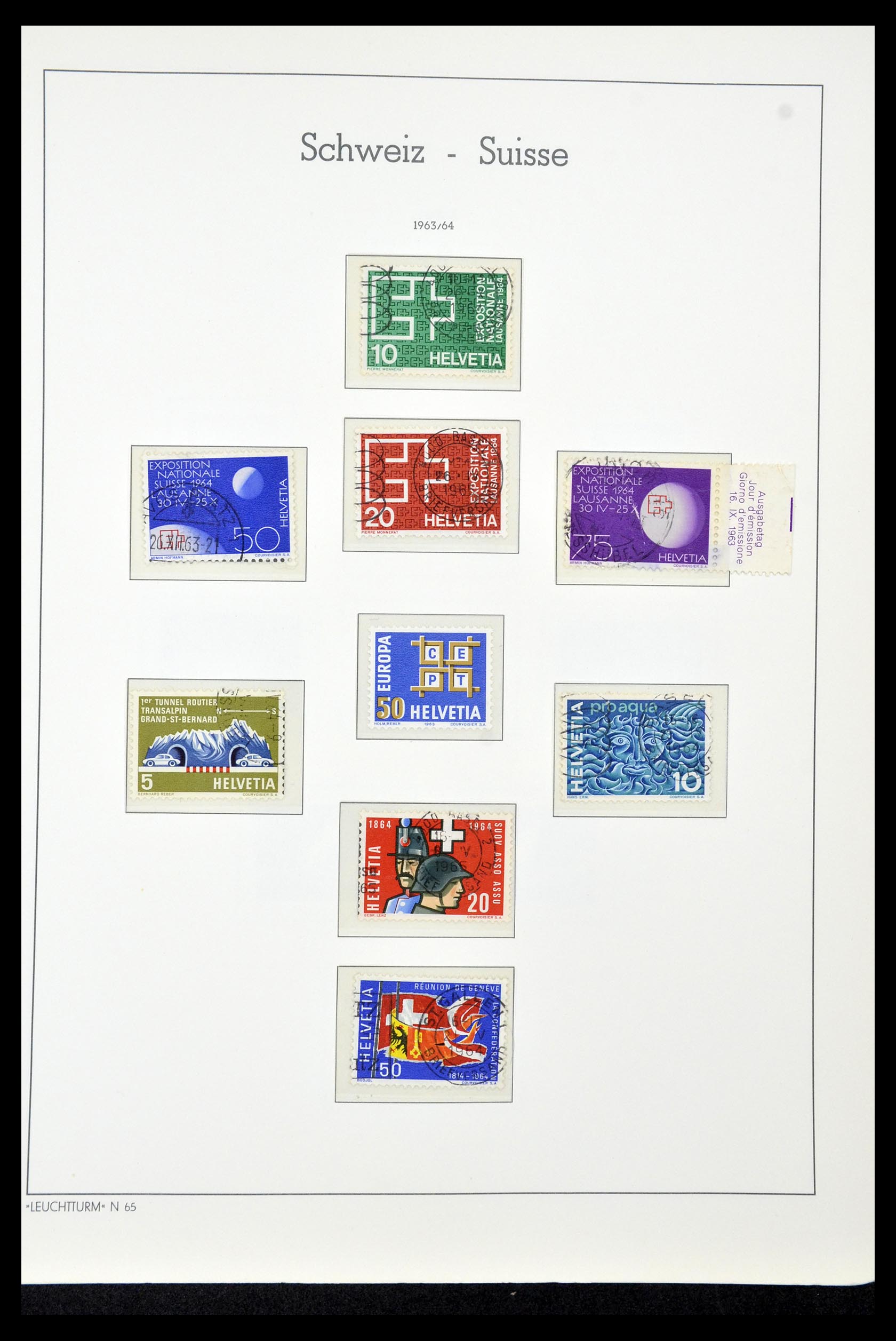 35030 043 - Stamp Collection 35030 Switzerland 1850-1997.