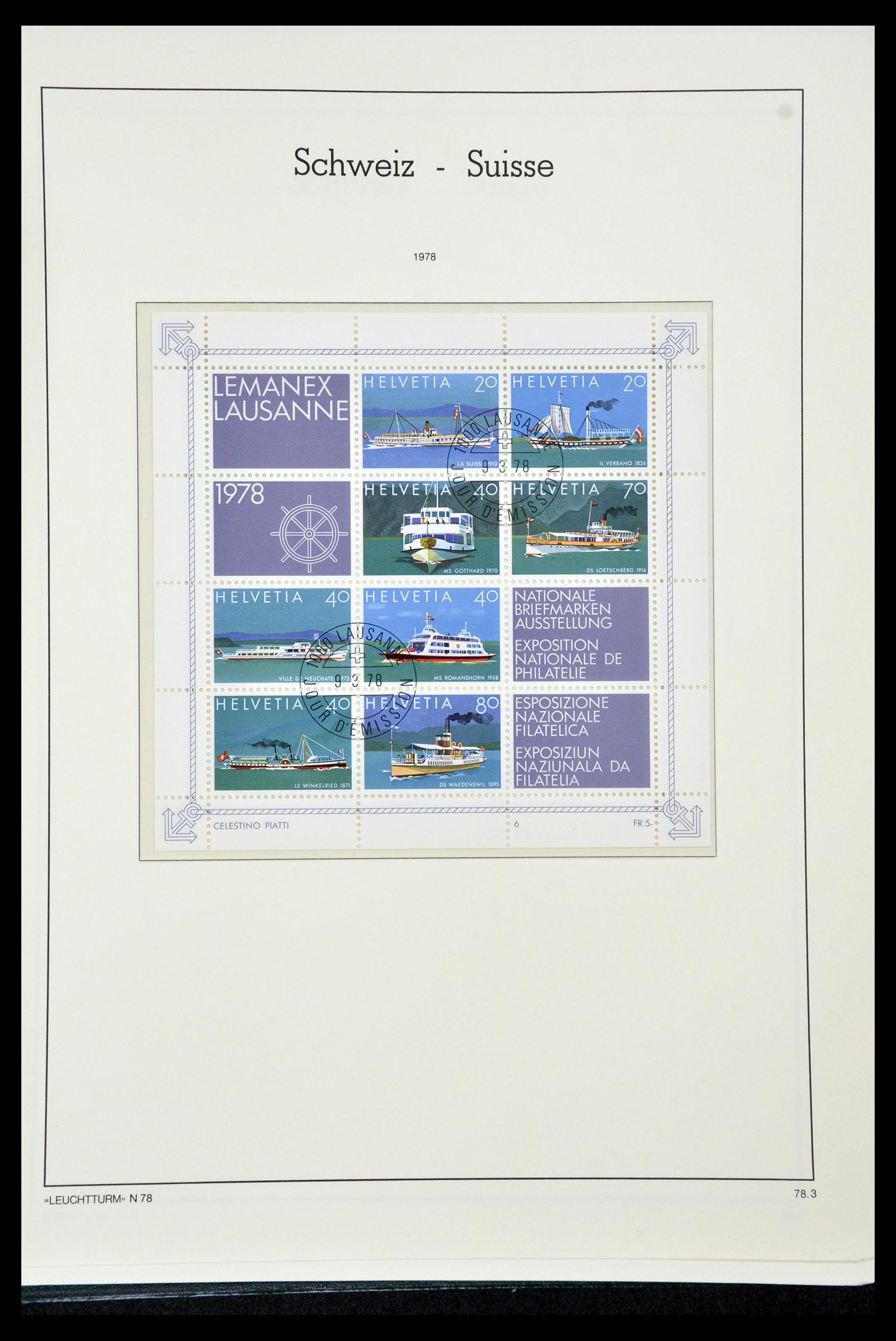 35030 170 - Stamp Collection 35030 Switzerland 1850-1997.
