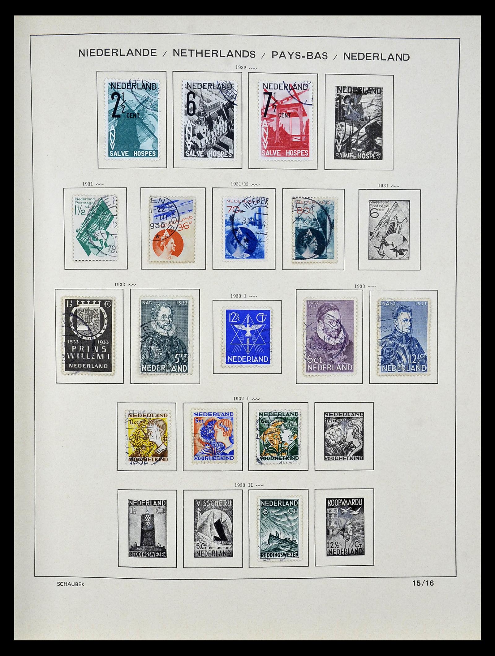 35031 013 - Stamp Collection 35031 Netherlands 1852-1970.