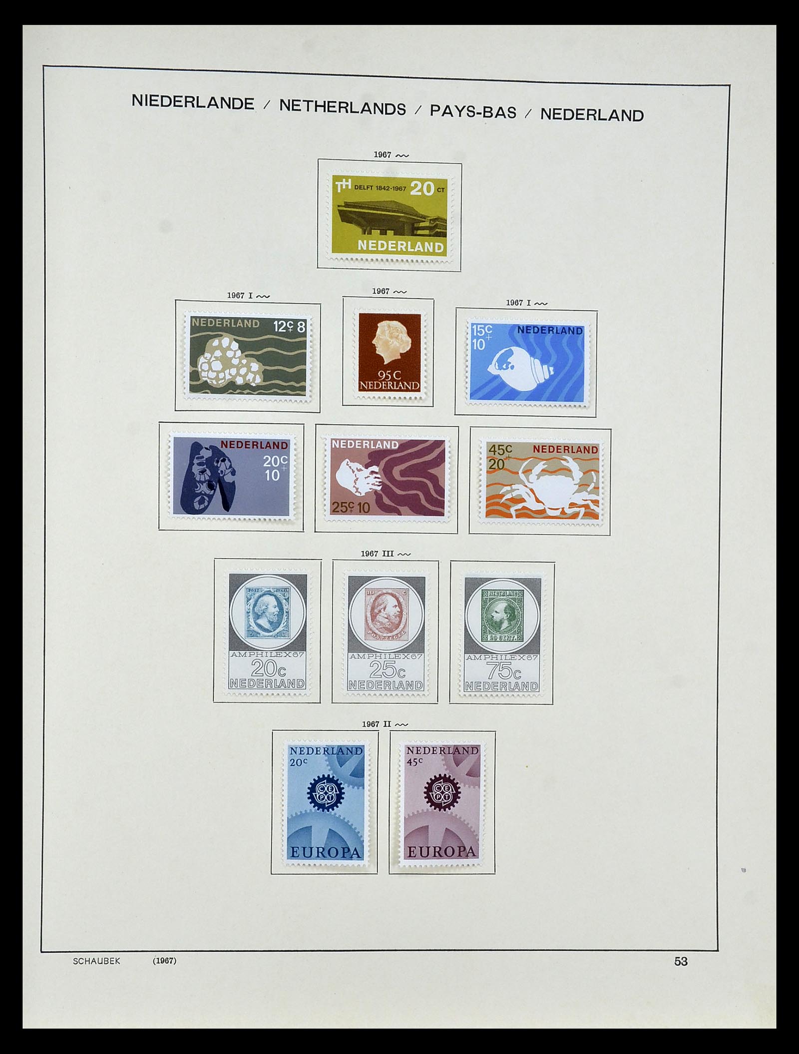 35031 051 - Stamp Collection 35031 Netherlands 1852-1970.