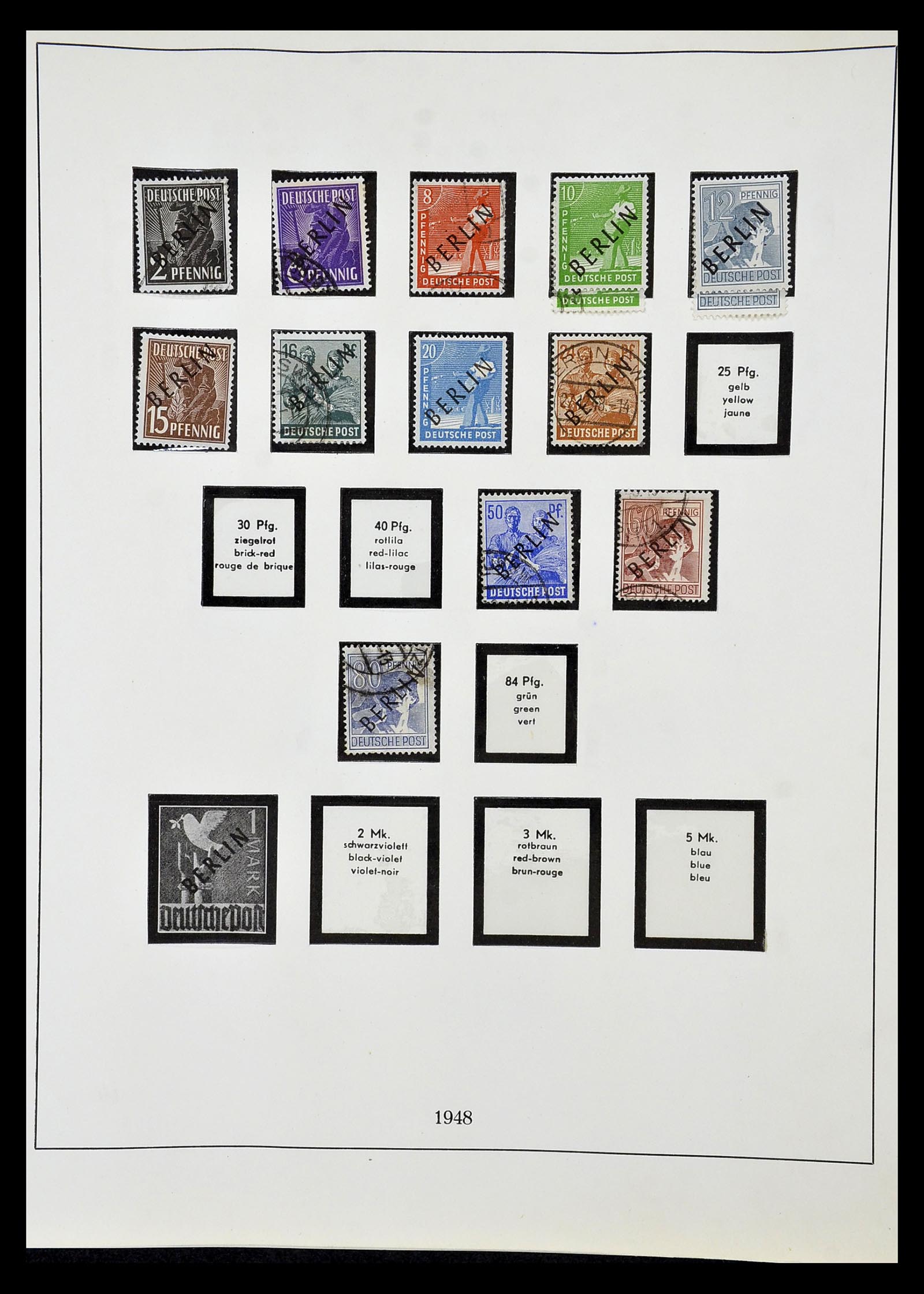 35033 001 - Postzegelverzameling 35033 Berlijn 1948-1990.