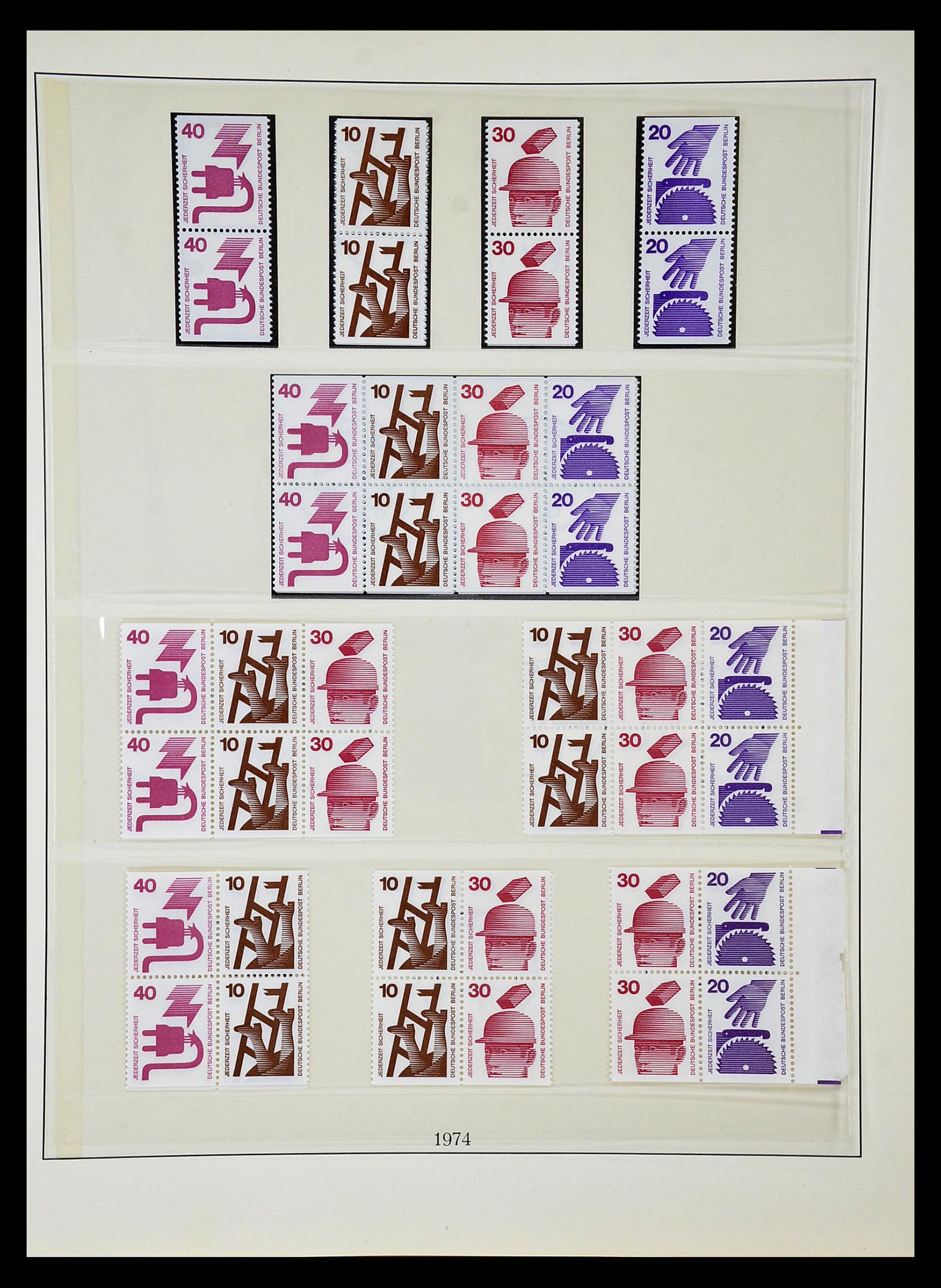 35033 054 - Postzegelverzameling 35033 Berlijn 1948-1990.