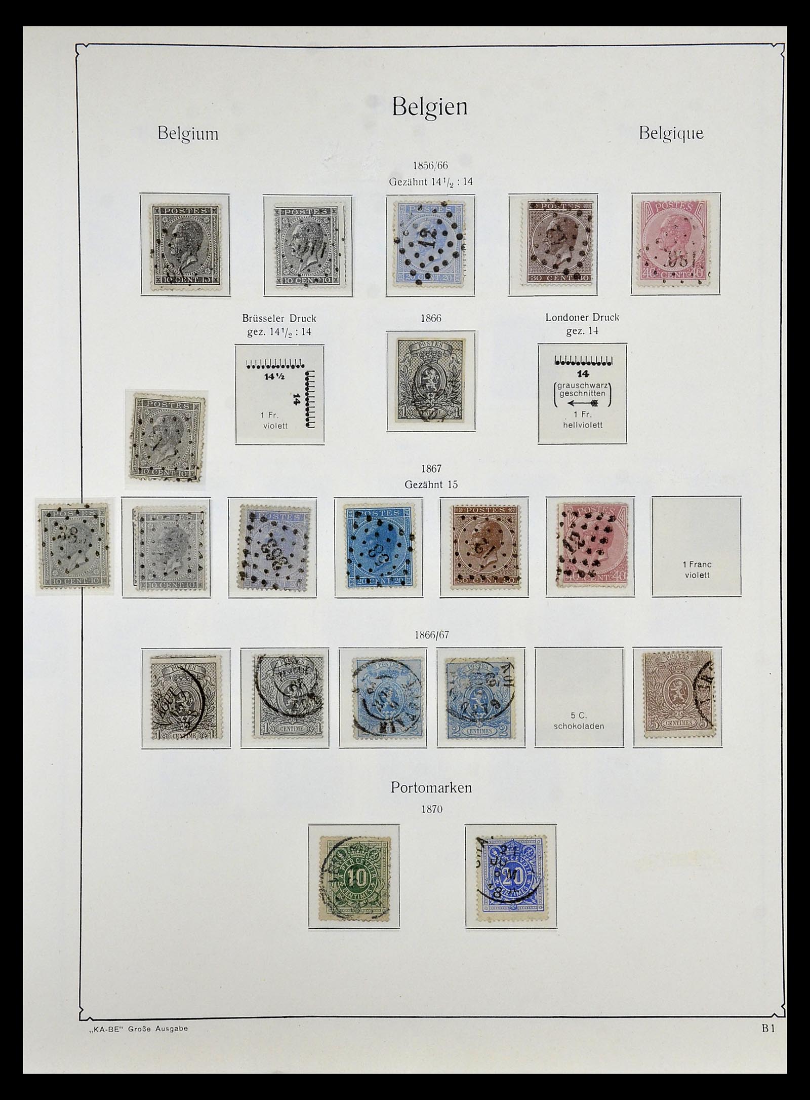 35034 002 - Stamp Collection 35034 Belgium 1849-1982.
