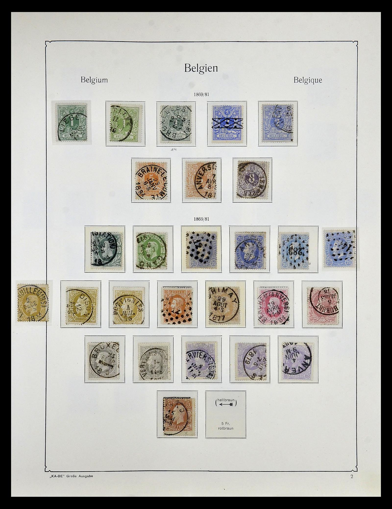 35034 003 - Stamp Collection 35034 Belgium 1849-1982.