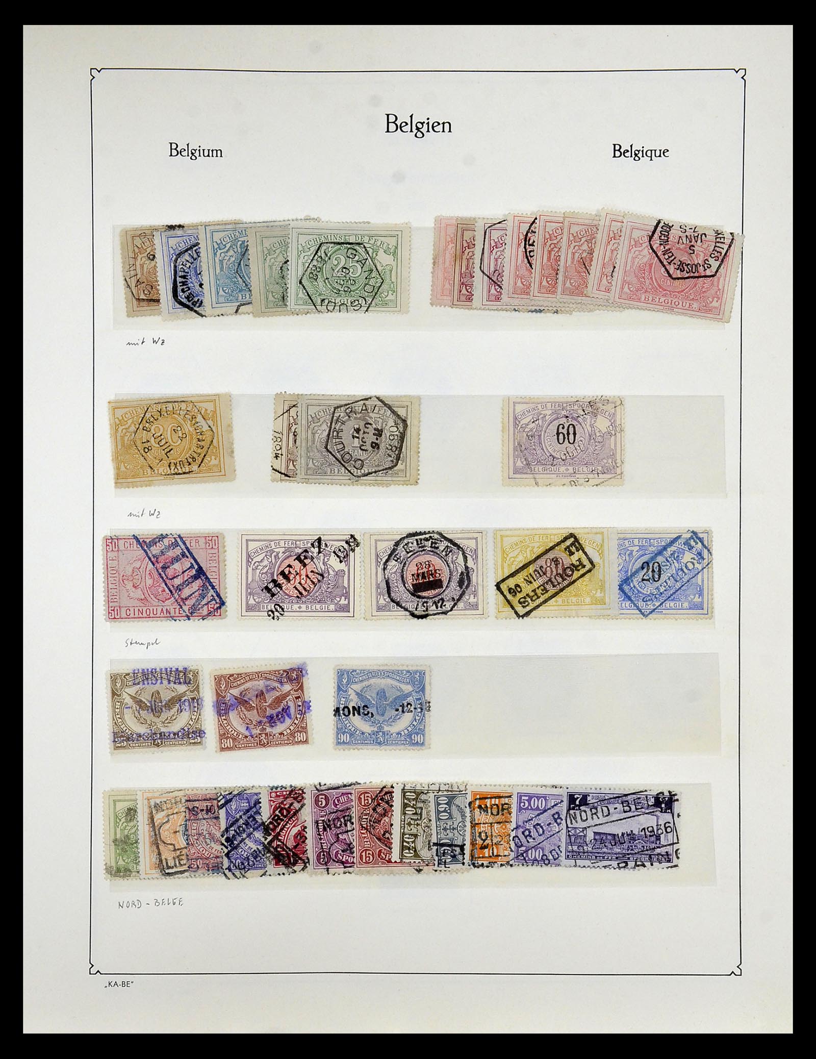 35034 006 - Stamp Collection 35034 Belgium 1849-1982.
