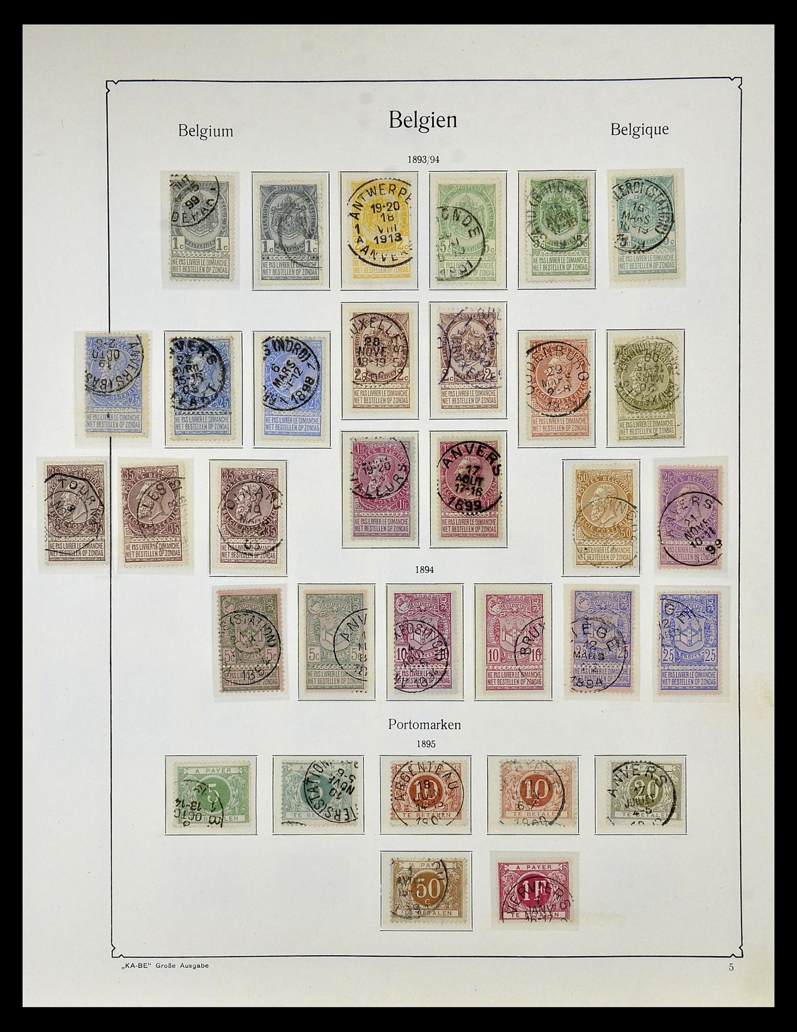 35034 008 - Stamp Collection 35034 Belgium 1849-1982.