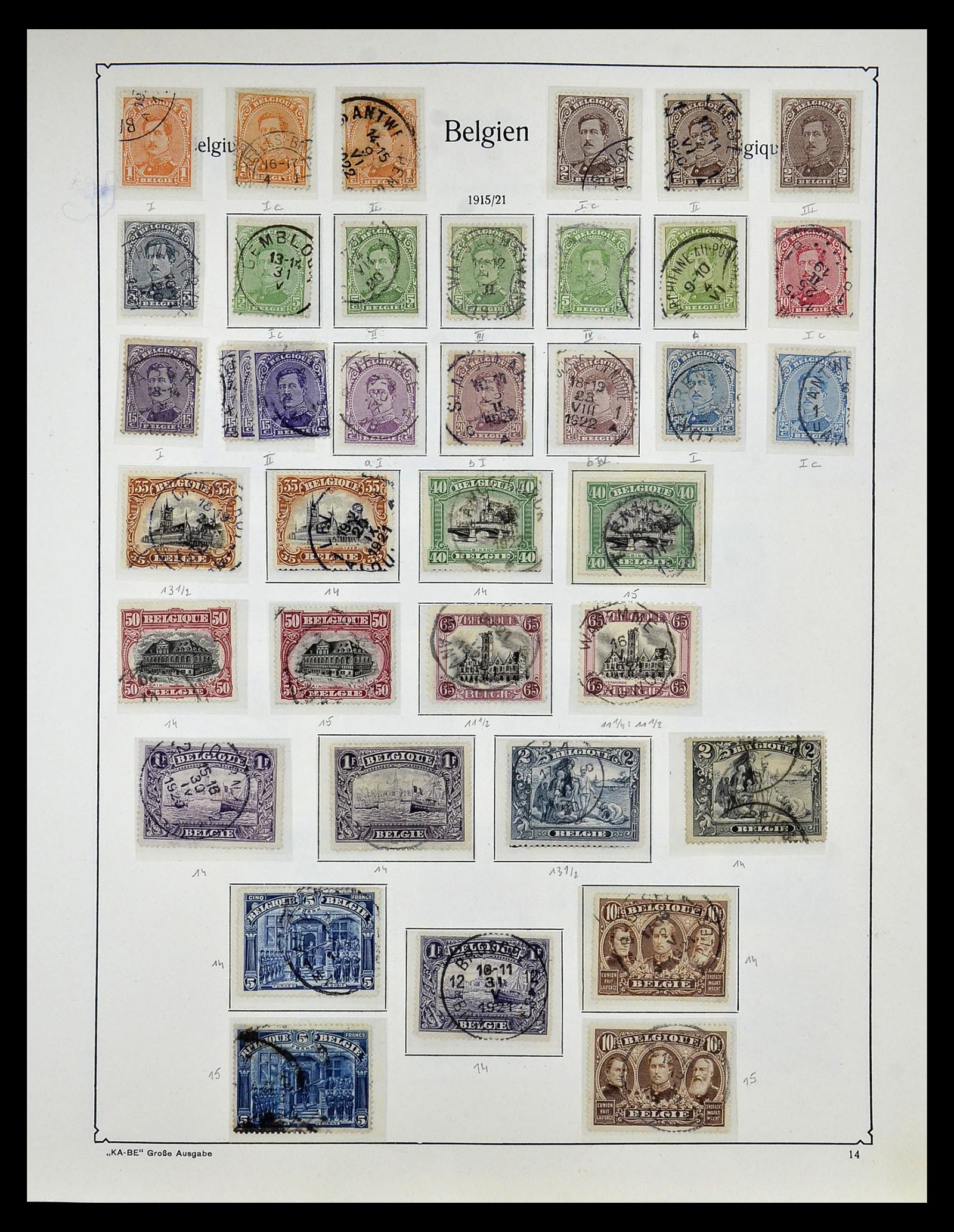 35034 017 - Stamp Collection 35034 Belgium 1849-1982.