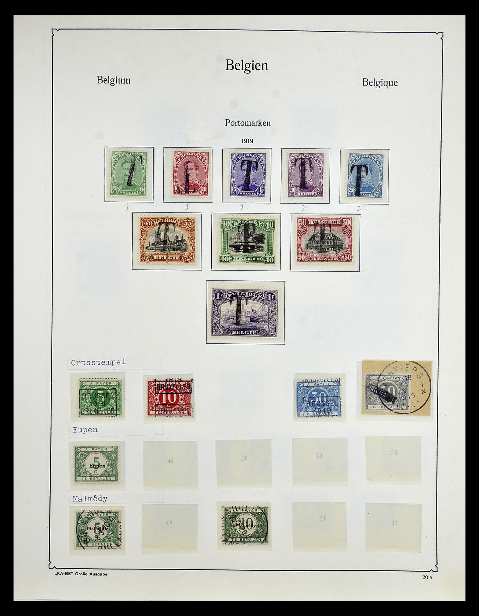 35034 025 - Stamp Collection 35034 Belgium 1849-1982.