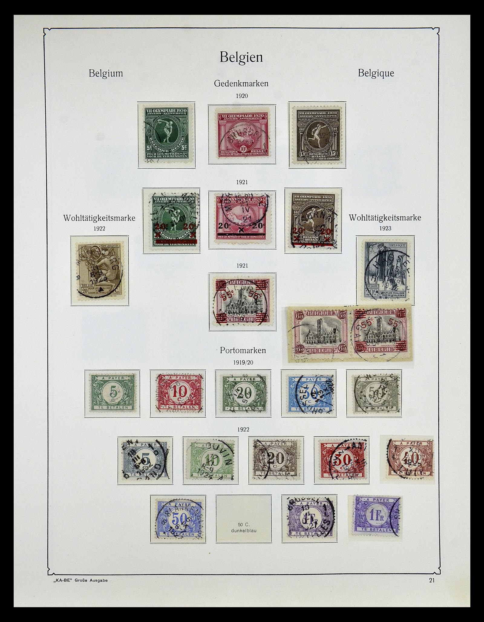 35034 026 - Stamp Collection 35034 Belgium 1849-1982.