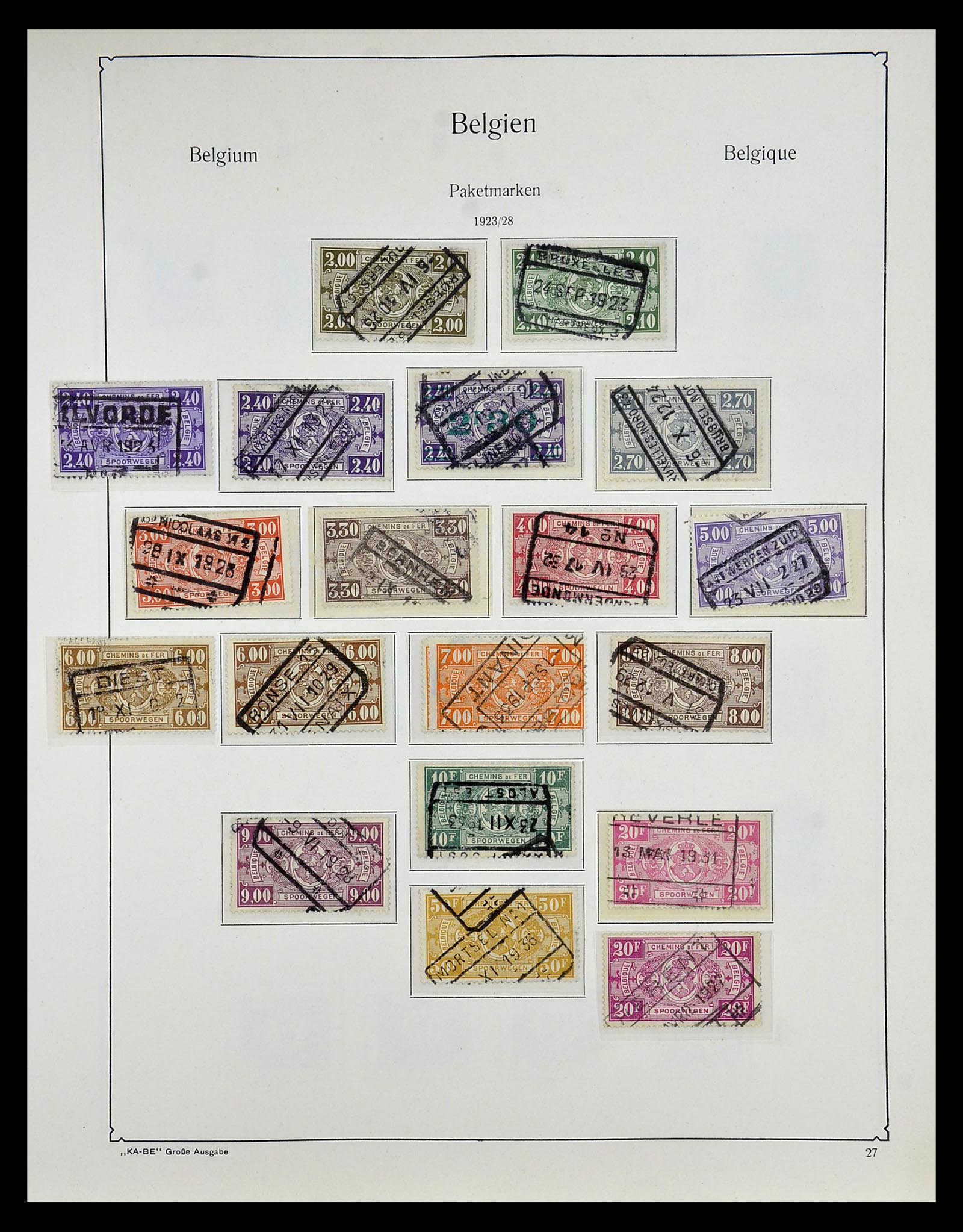 35034 035 - Stamp Collection 35034 Belgium 1849-1982.