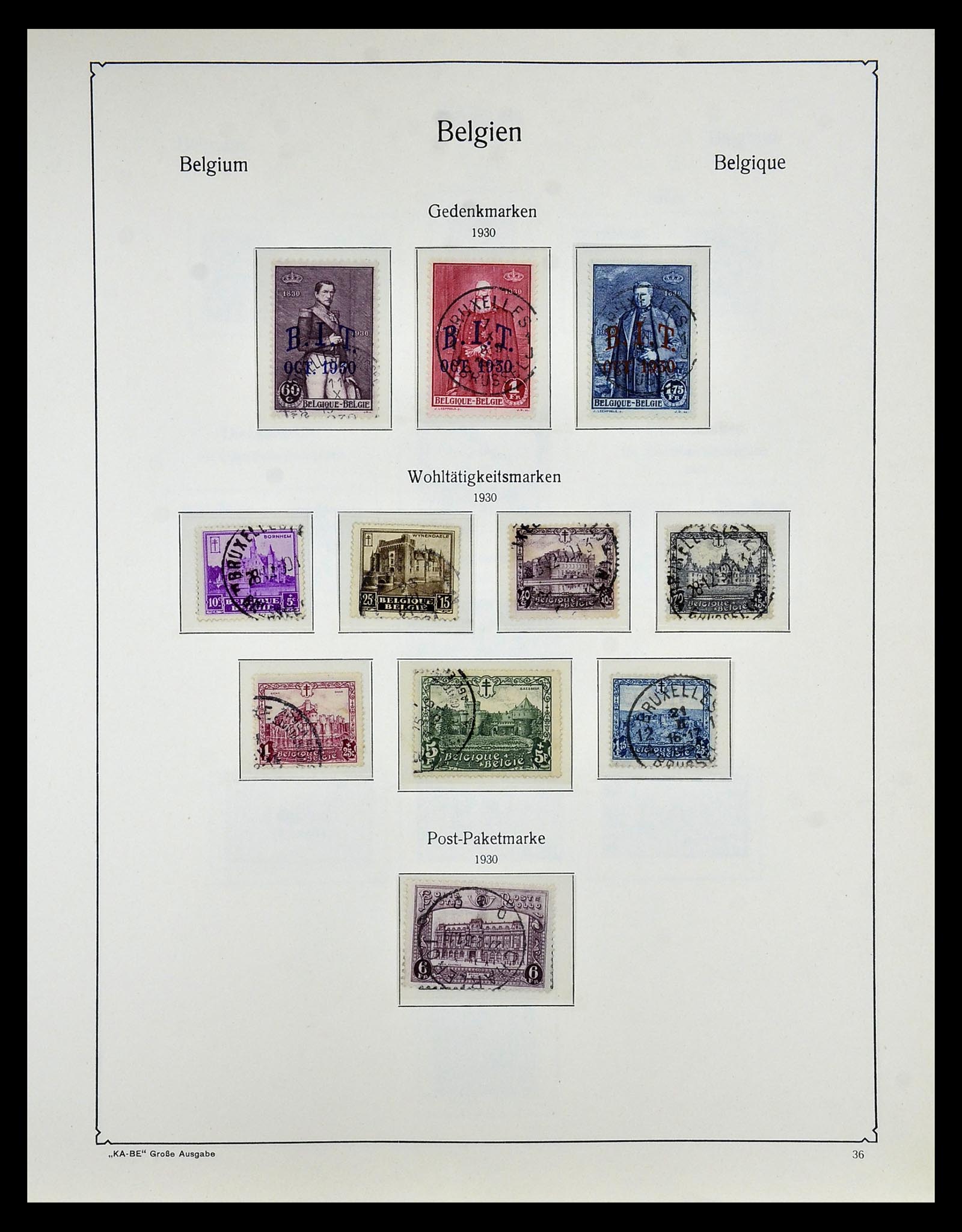 35034 044 - Stamp Collection 35034 Belgium 1849-1982.