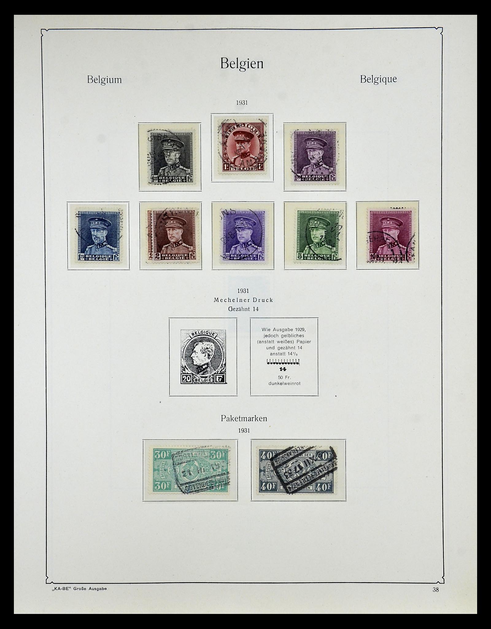 35034 046 - Stamp Collection 35034 Belgium 1849-1982.
