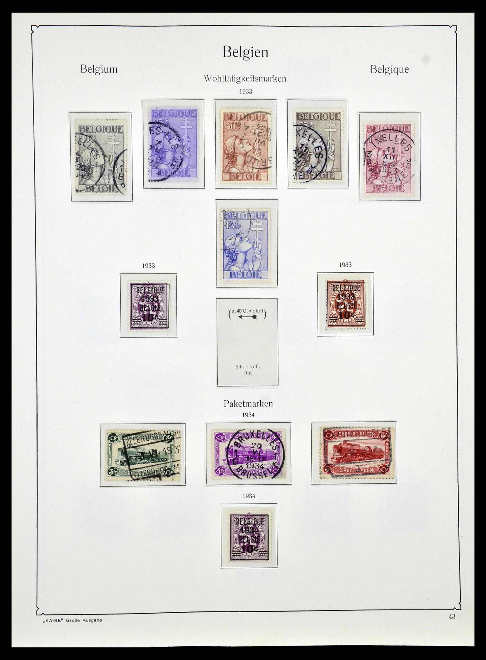 35034 050 - Stamp Collection 35034 Belgium 1849-1982.