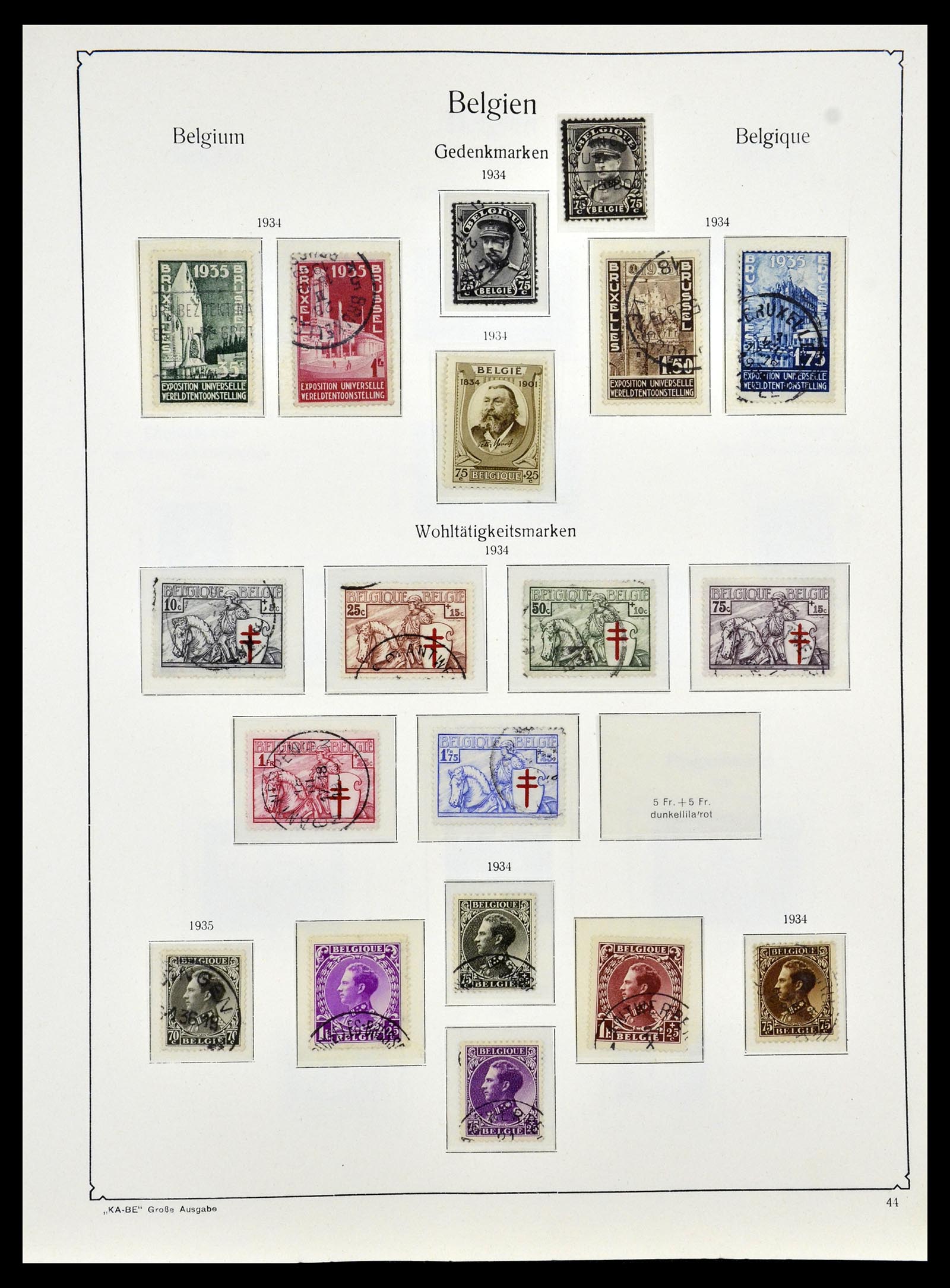 35034 051 - Stamp Collection 35034 Belgium 1849-1982.