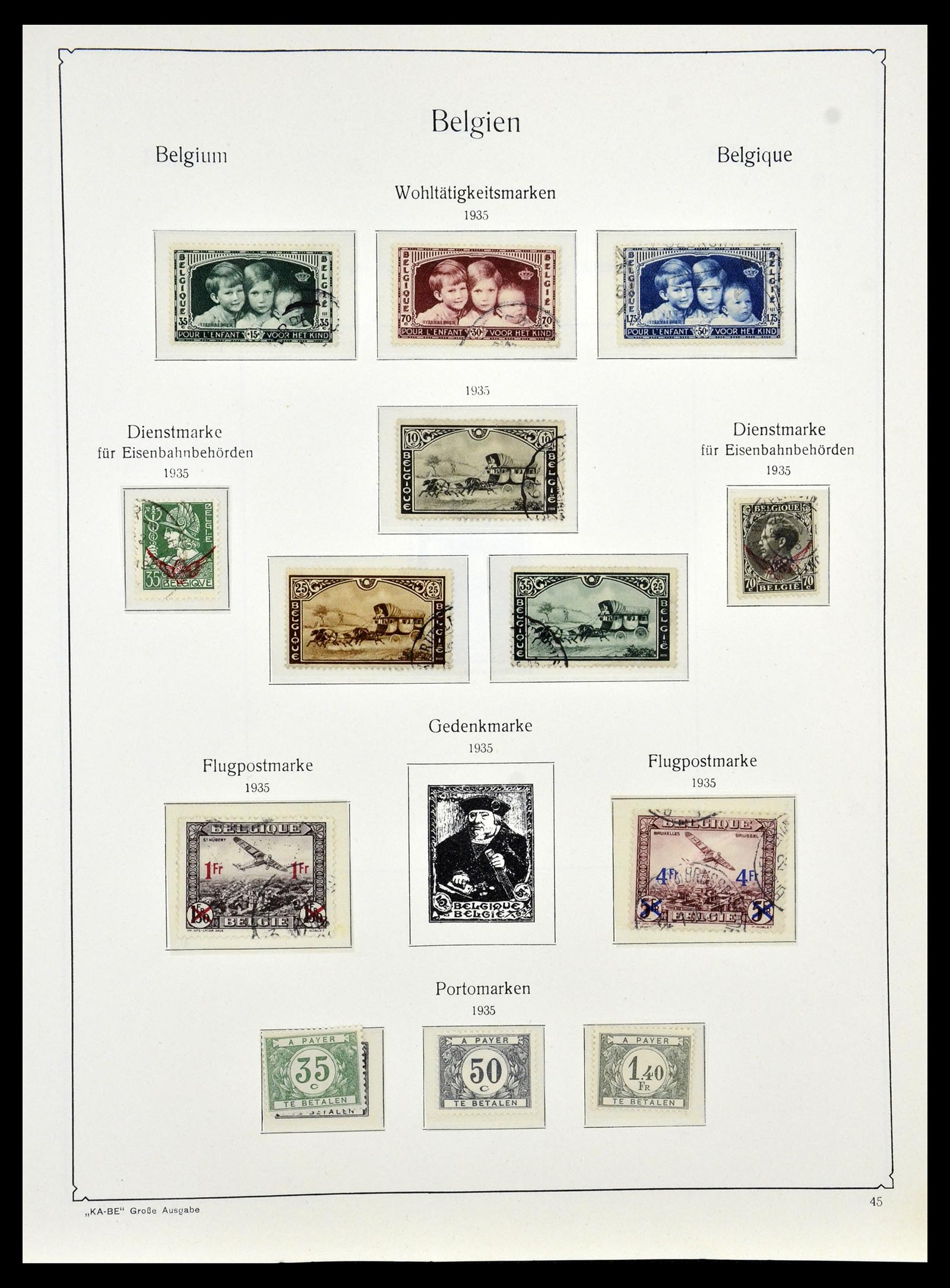 35034 052 - Stamp Collection 35034 Belgium 1849-1982.