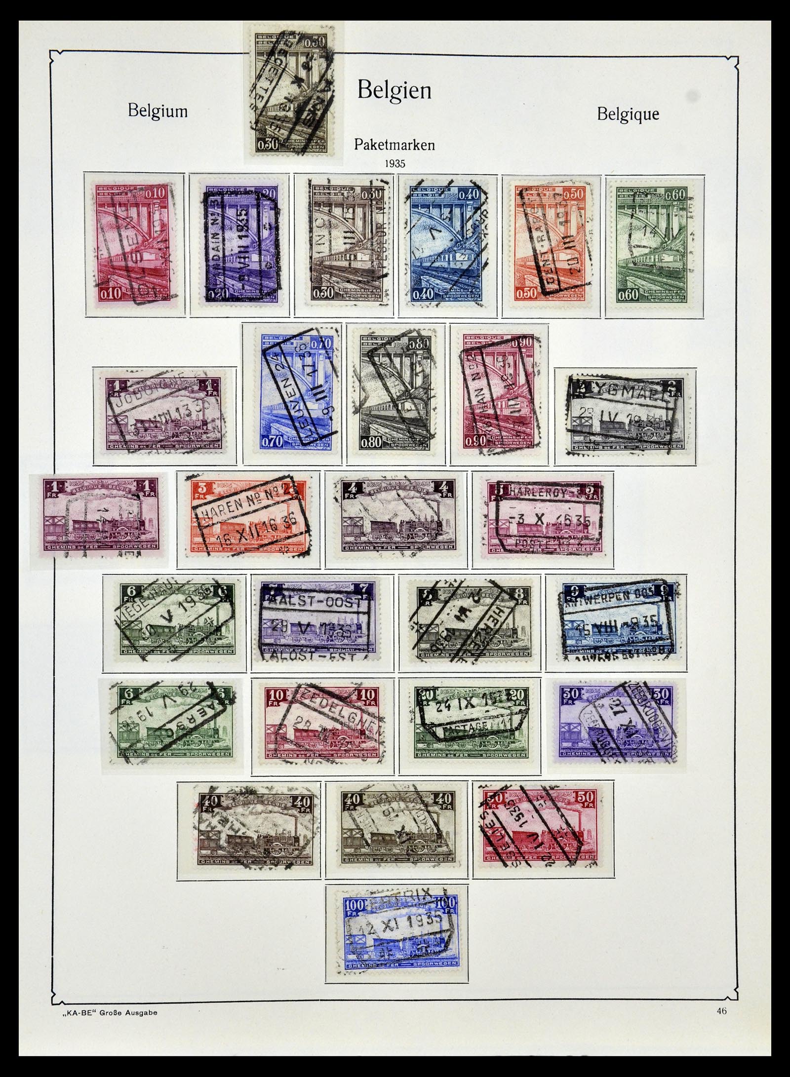 35034 053 - Stamp Collection 35034 Belgium 1849-1982.