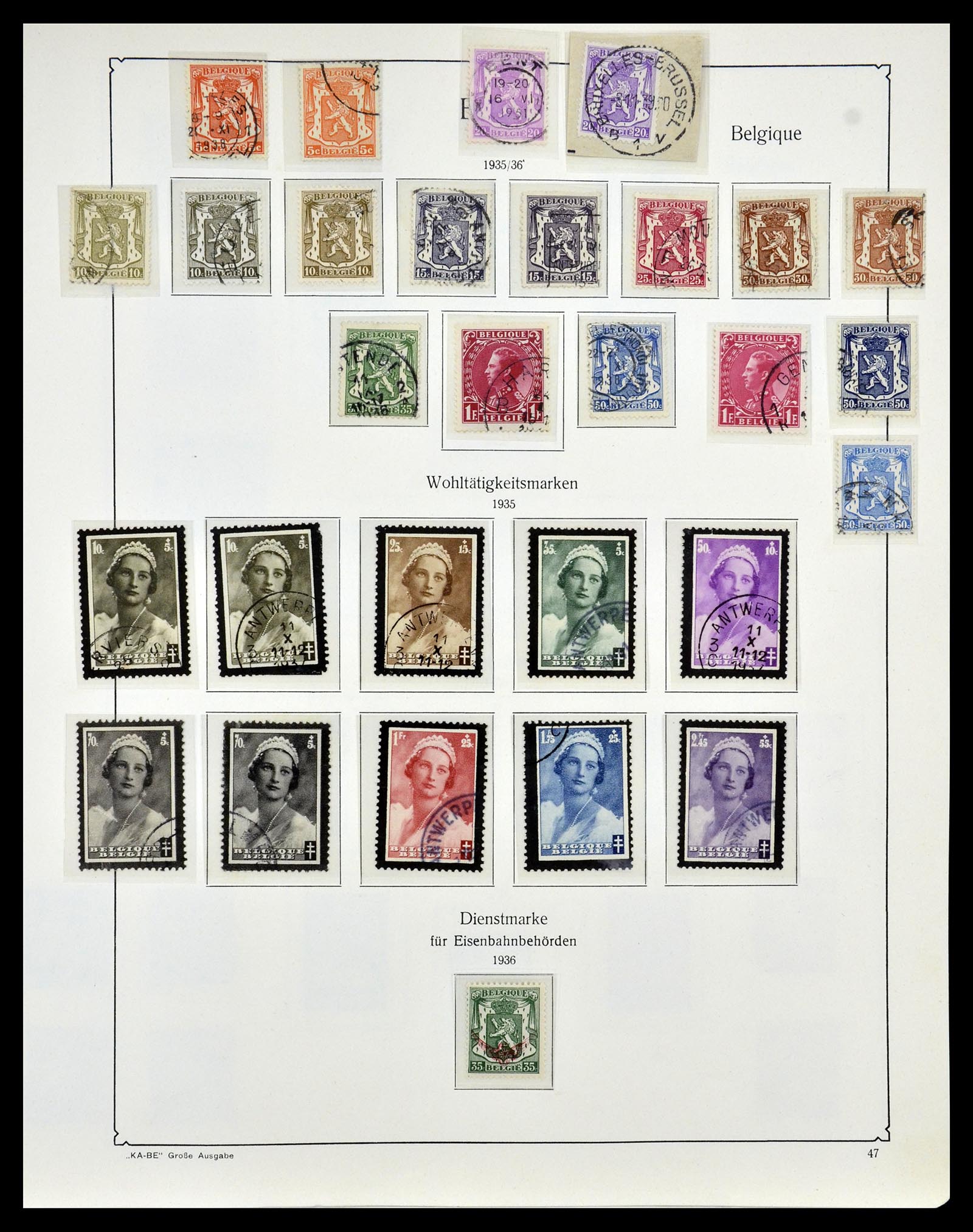 35034 054 - Postzegelverzameling 35034 België 1849-1982.