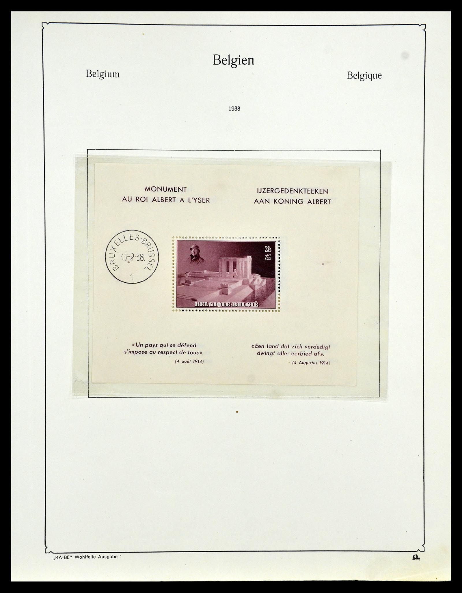 35034 063 - Postzegelverzameling 35034 België 1849-1982.