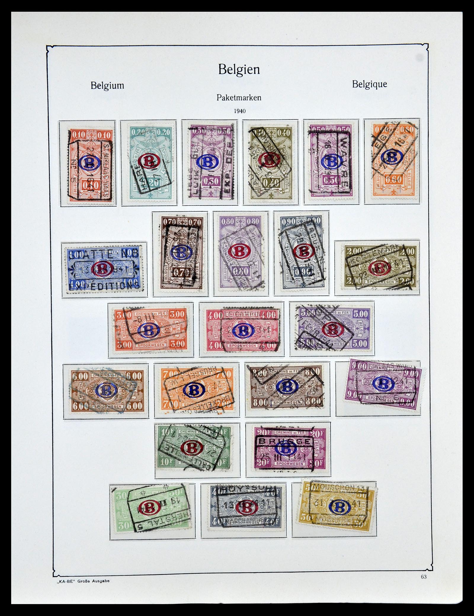 35034 077 - Stamp Collection 35034 Belgium 1849-1982.