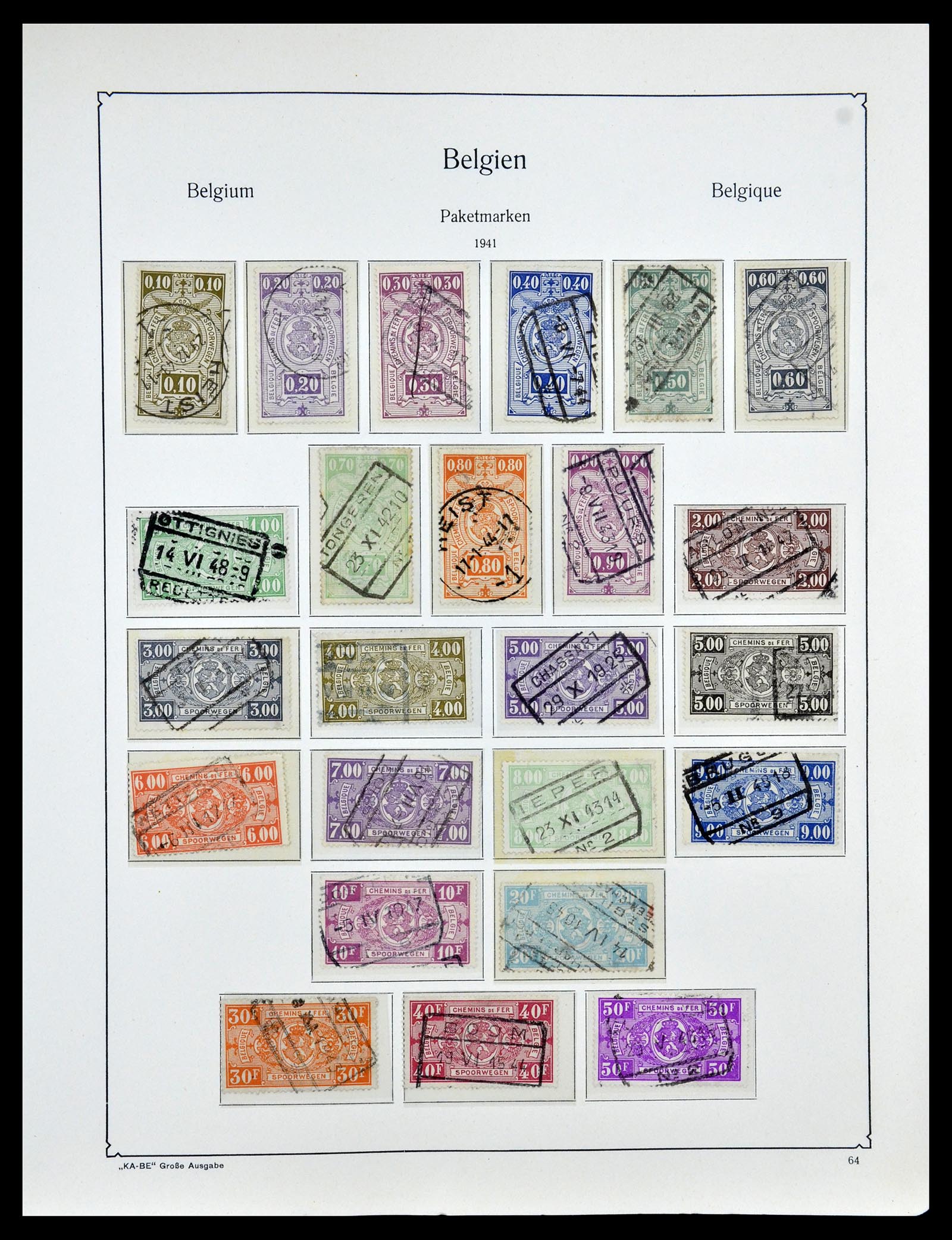 35034 078 - Stamp Collection 35034 Belgium 1849-1982.