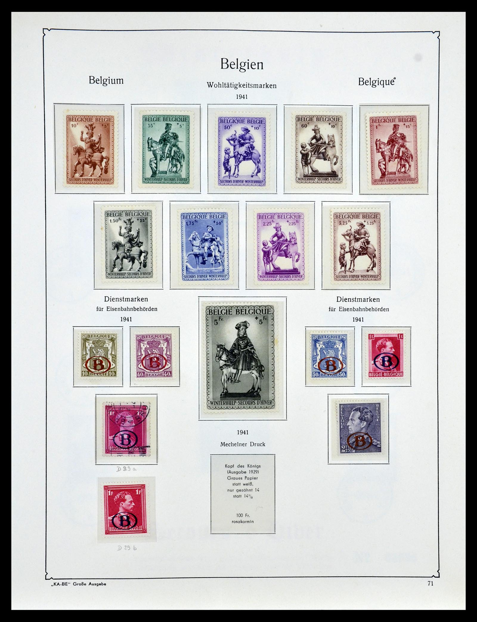 35034 086 - Stamp Collection 35034 Belgium 1849-1982.