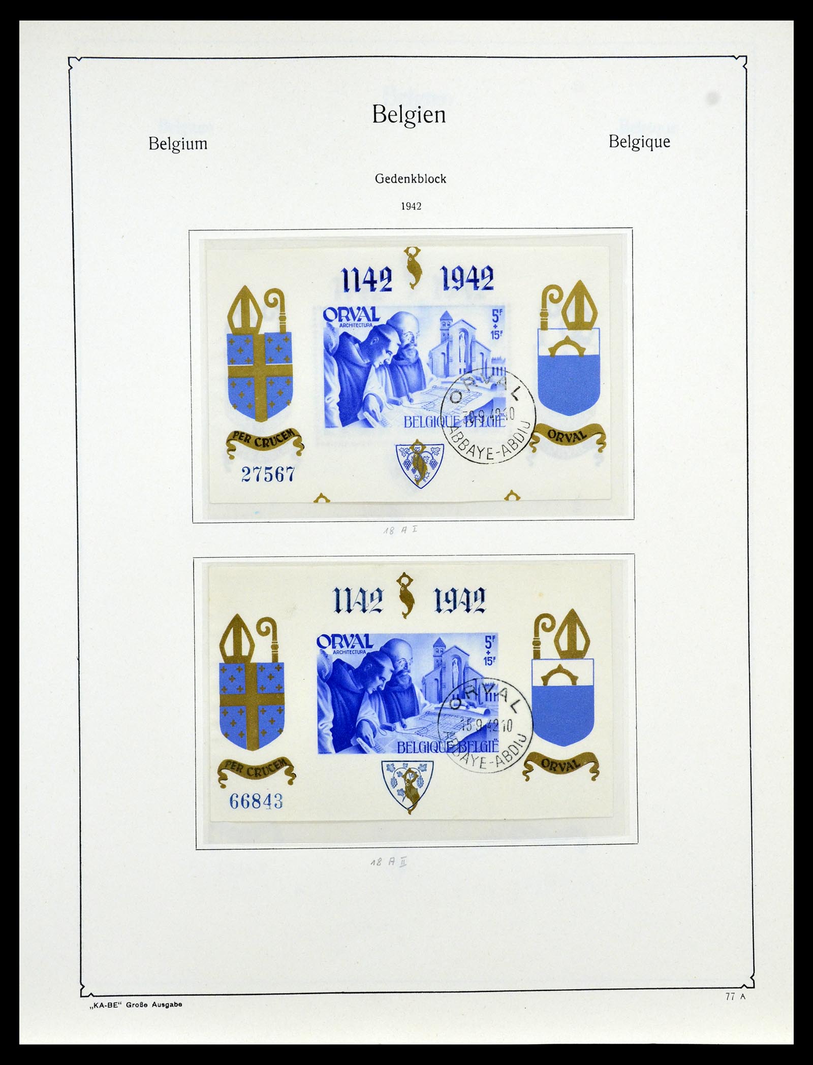 35034 096 - Postzegelverzameling 35034 België 1849-1982.