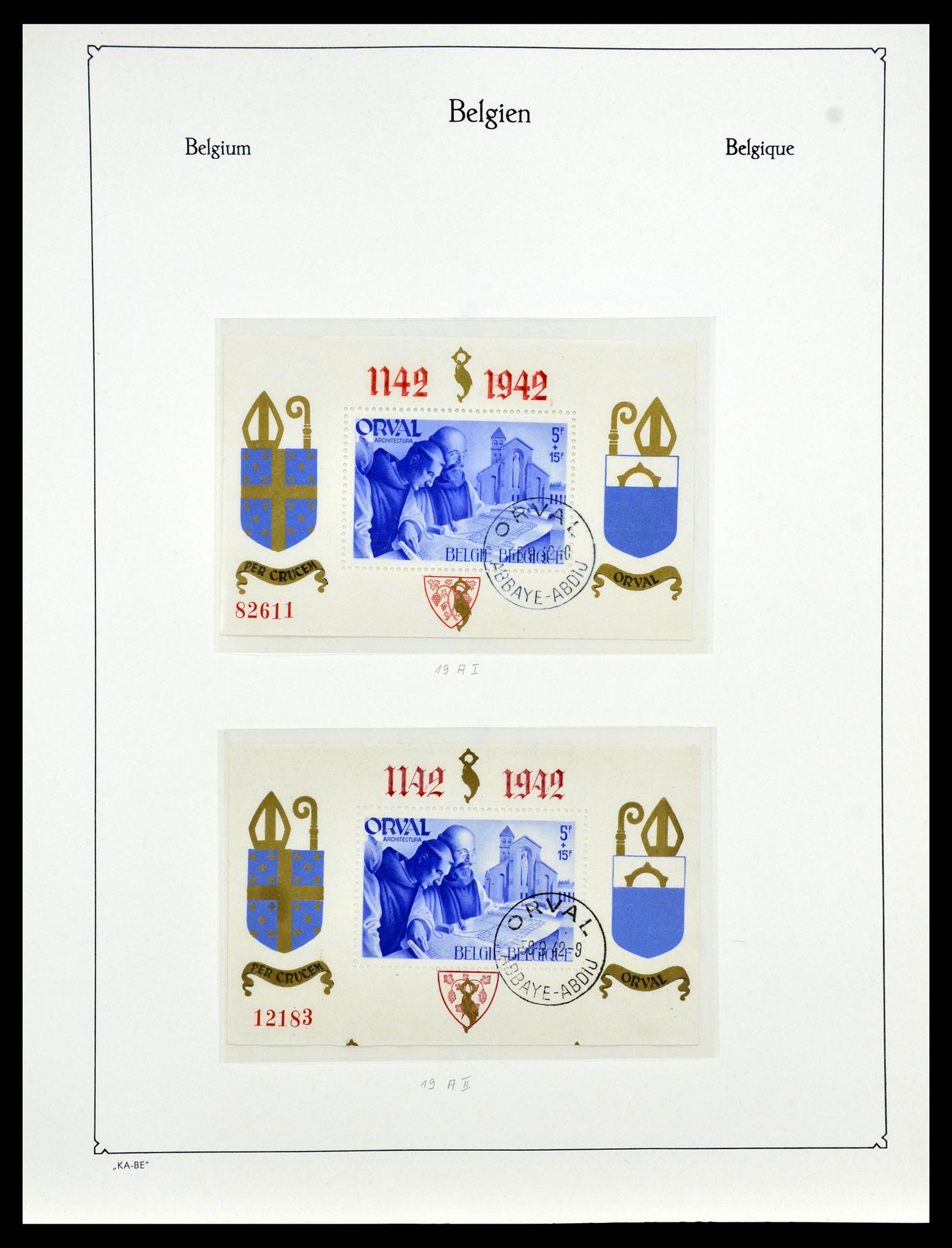 35034 097 - Postzegelverzameling 35034 België 1849-1982.