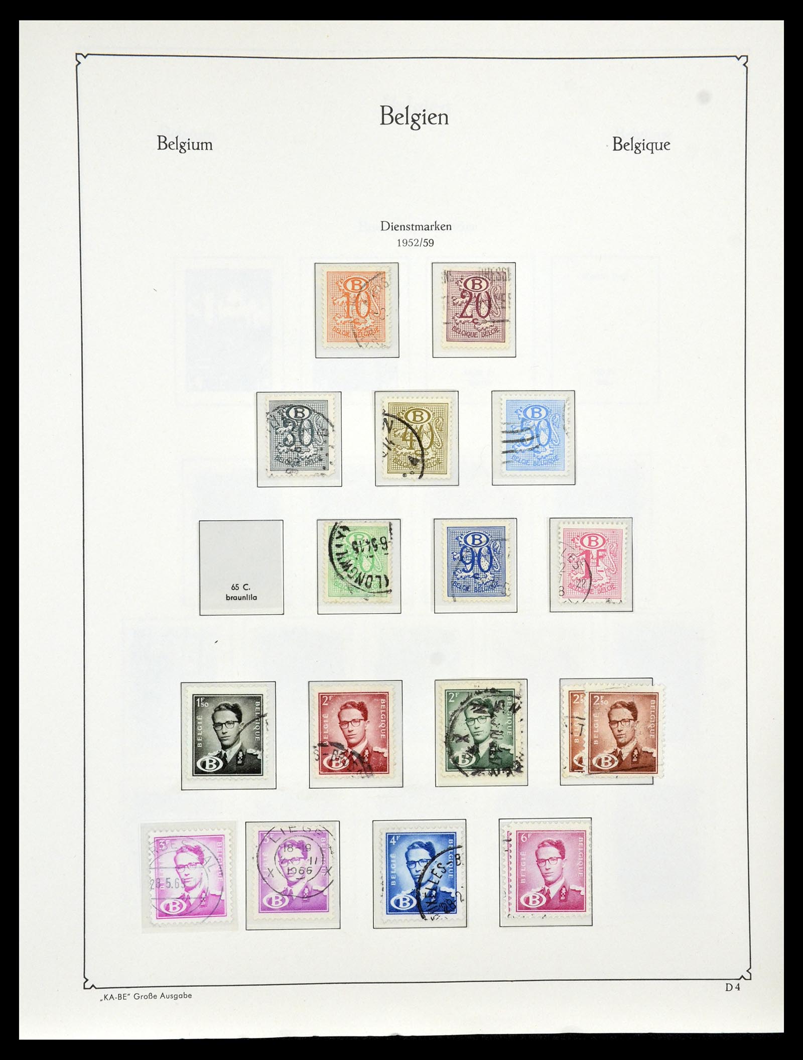 35034 330 - Stamp Collection 35034 Belgium 1849-1982.